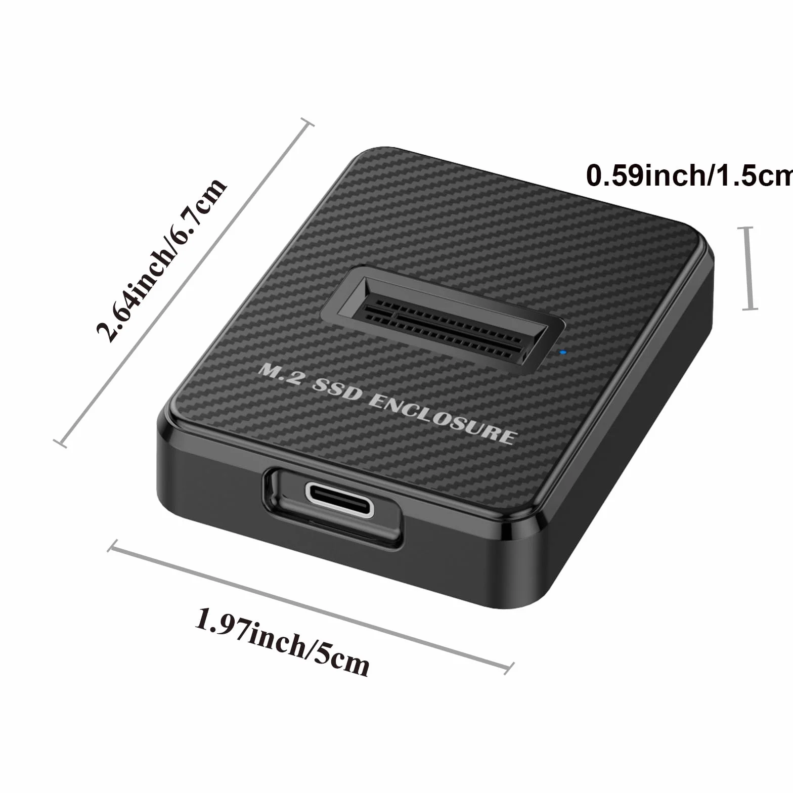 M.2 NVMe & SATA to USB C Docking Station, M2 SSD to USB A Reader Adapter for Both M.2 (M Key, B+M Key) NVMe NGFF SATA Dock, Size for 2280 2260 2242 2230 M2 Based SSD to USB Adapter 10Gbps