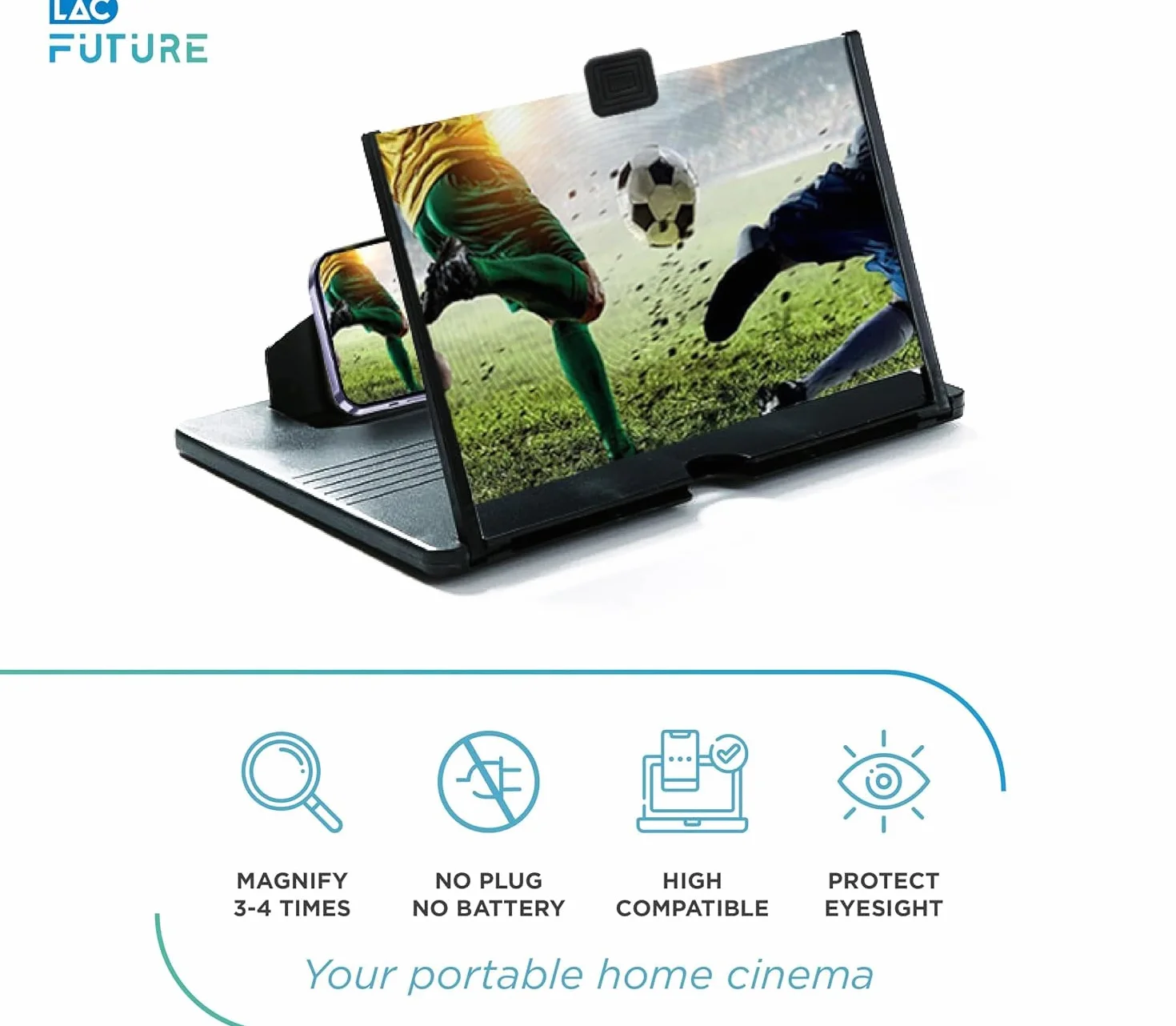 LAC FUTURE Obiektyw Powiększenie Smartphone 14" HD - Pomysły na prezent Mężczyzna Dzień Ojca - Ekran Powiększający do Telefonu komórkowego