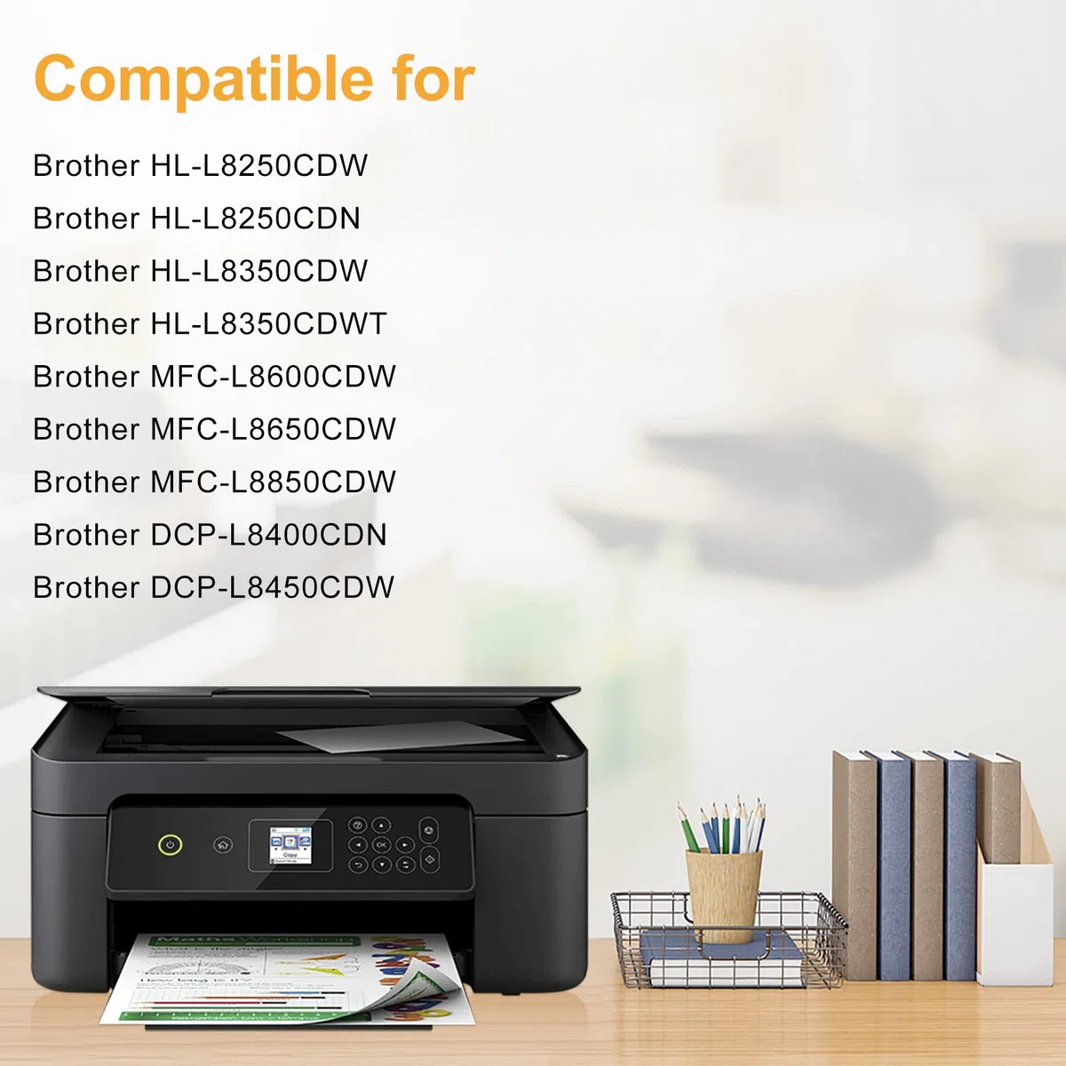LeciRoba TN326 toner do Brother TN326 TN321 do Brother HL-L8250CDW HL-L8250CDN HL-L8350CDW HL-L8350CDWT MFC-L8600CDW MFC-L8650CDW MFC-L8850CDW DCP-L8400CDN DCP-LP-LP-LP-L84000CDN DCP-LN DCP-L83N -L84500 CDW (4-pak)