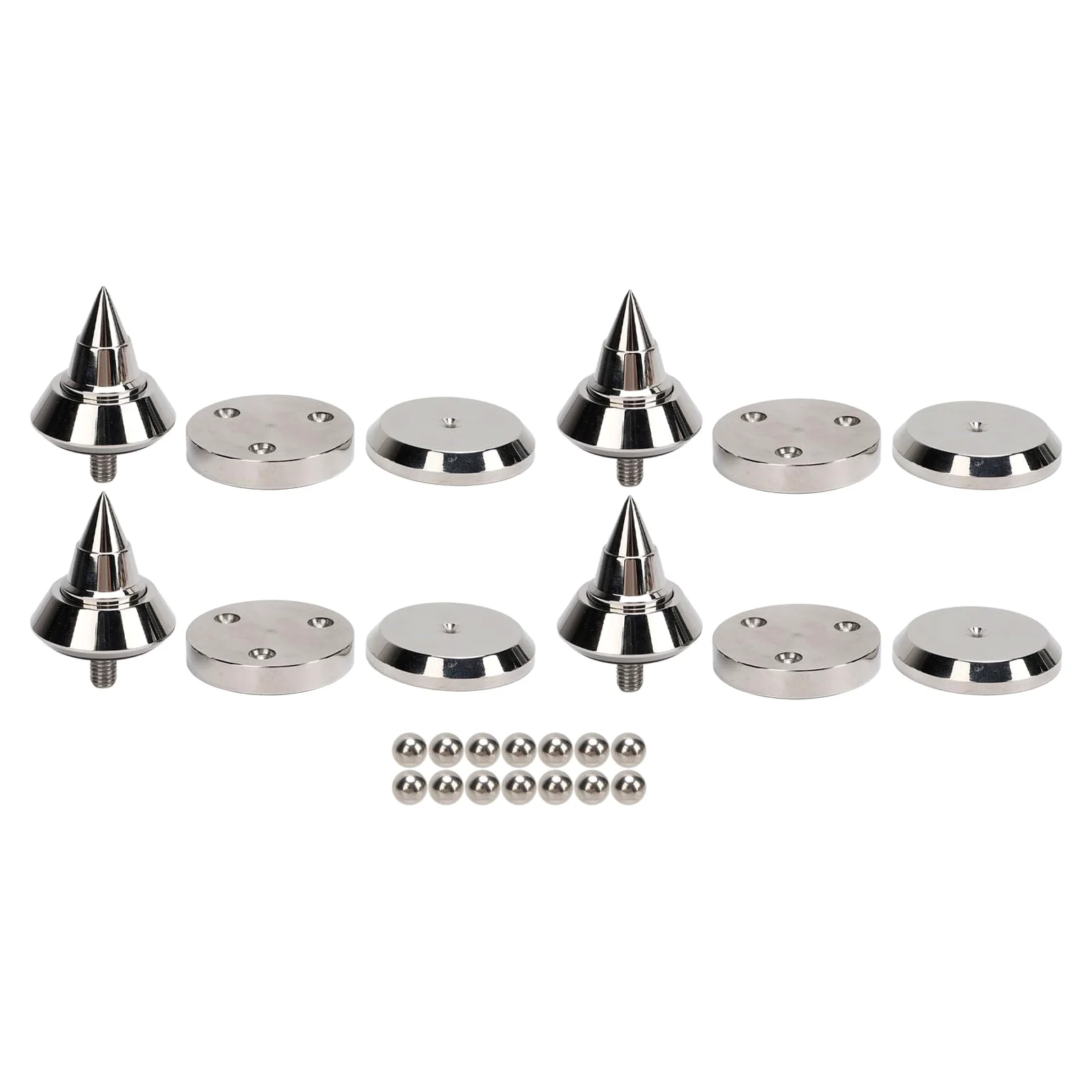 4 stopki amortyzujące ze stopu aluminium M8 z regulacją wysokości do wzmacniacza odtwarzacza CD DVD do sprzętu audio