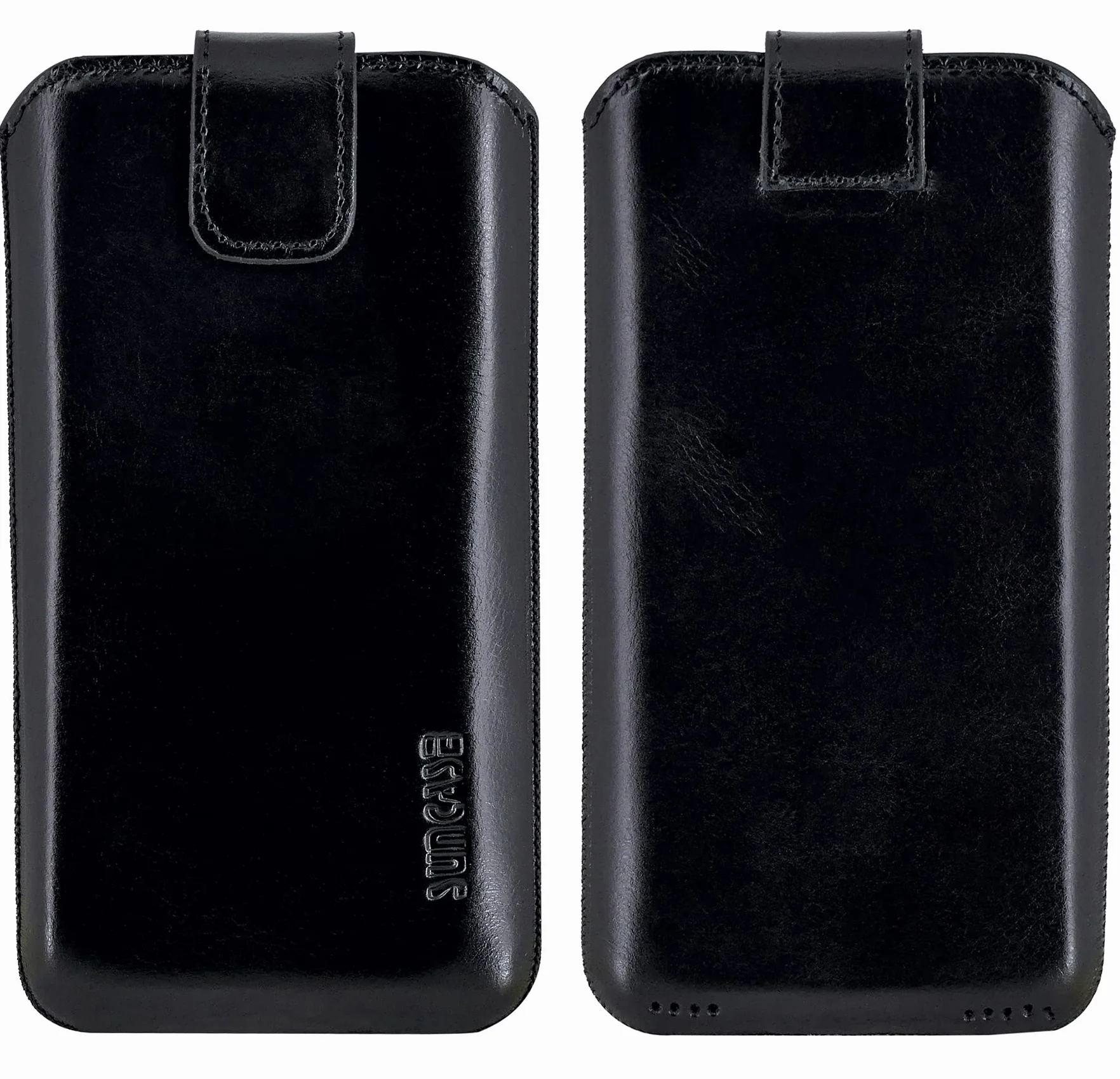 Etui kompatybilne z iPhone 16 Pro Max 6,9 cala czarne skórzane z klapką bumper