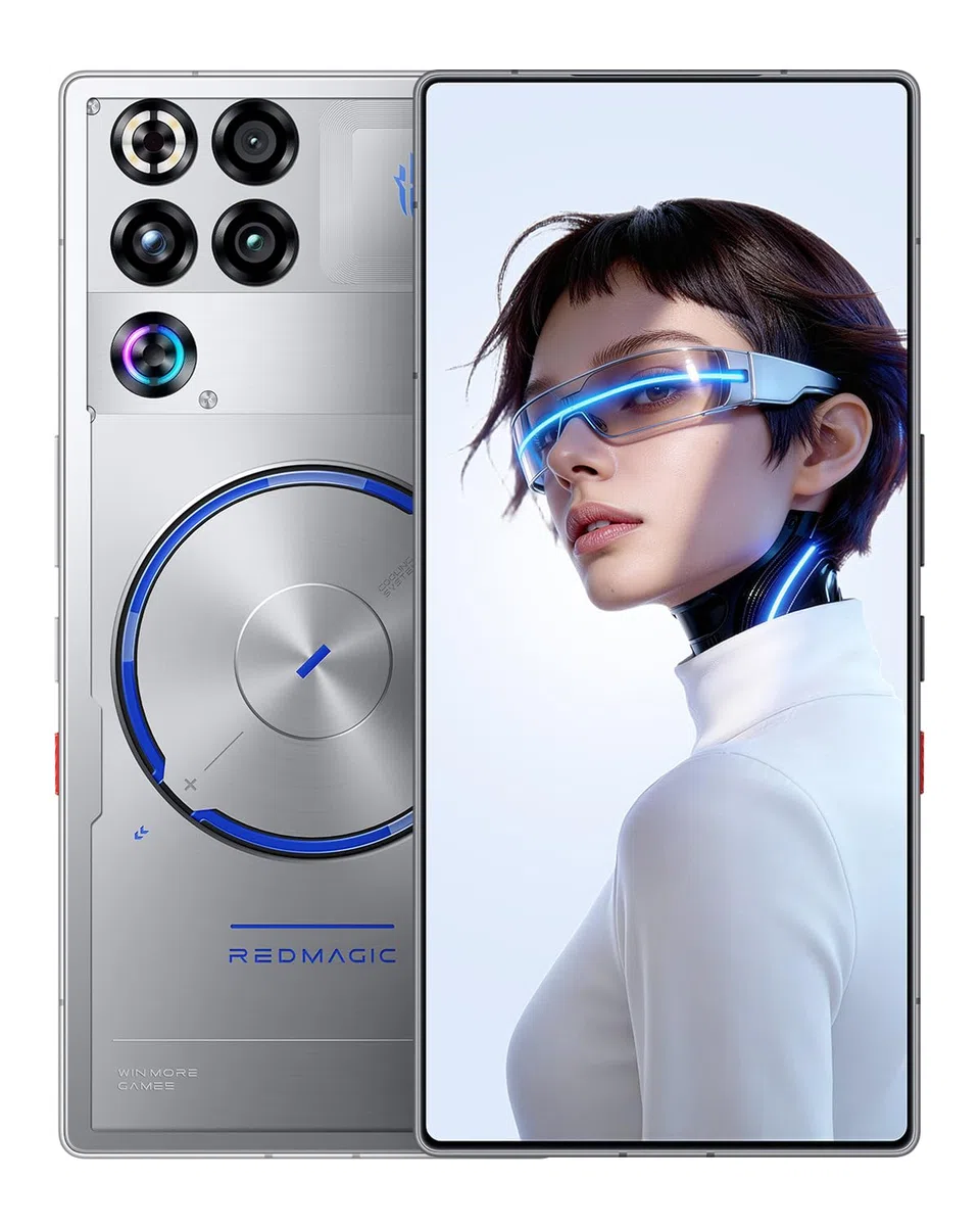 REDMAGIC 11S Pro 144Hz Gaming Smartfon, 5G Android Smartphone, 16GB RAM+512GB ROM, Snapdragon 8 Elite Gen 5 Leading, 6.85" 1.5K AMOLED Ekran Gaming Telefon, 50MP Kamera, 80W Ładowarka Srebro