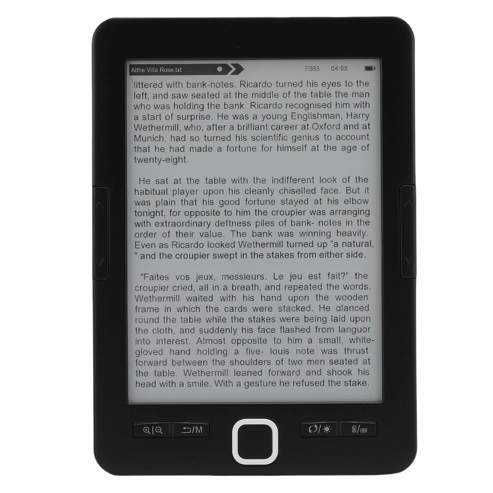 Asixxsix E-Reader, 8G 128MB 6 Cal Ink Screen Czytnik Ebook, E Ink Tablet, Elektroniczny Czytnik Książki Obsługuje Wiele Formatów Tekstu, dla Dzieci, Dorosłych i Seniorów