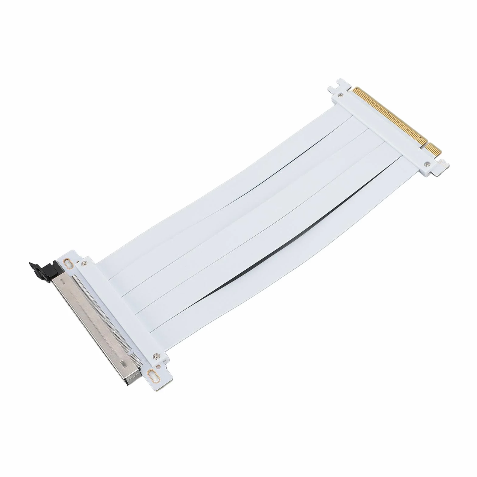 Kabel PCIE 5.0 Riser, Kompatybilny z RTX4090, RX8900, Elastyczny Port Rozszerzenia GPU, Biały, szybkość Transmisji 128 Gb/s, Ulepszony Przepływ Powietrza, łatwa Instalacja,