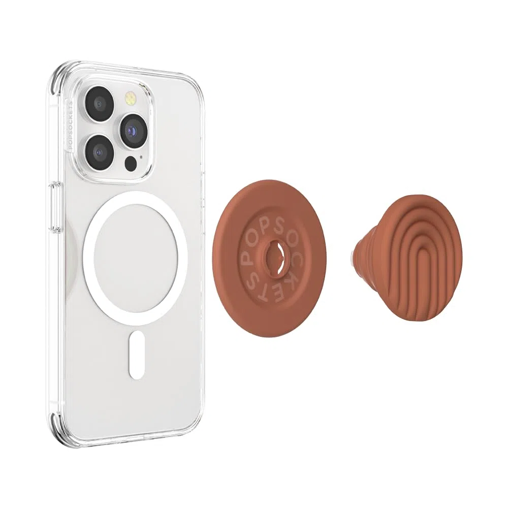 PopSockets PopGrip do MagSafe, magnetyczny uchwyt i podstawka do telefonu, wymienna góra, bezpieczny uchwyt do iPhone'a MagSafe, podpórka do oglądania bez użycia rąk, kompatybilna z bezprzewodowym