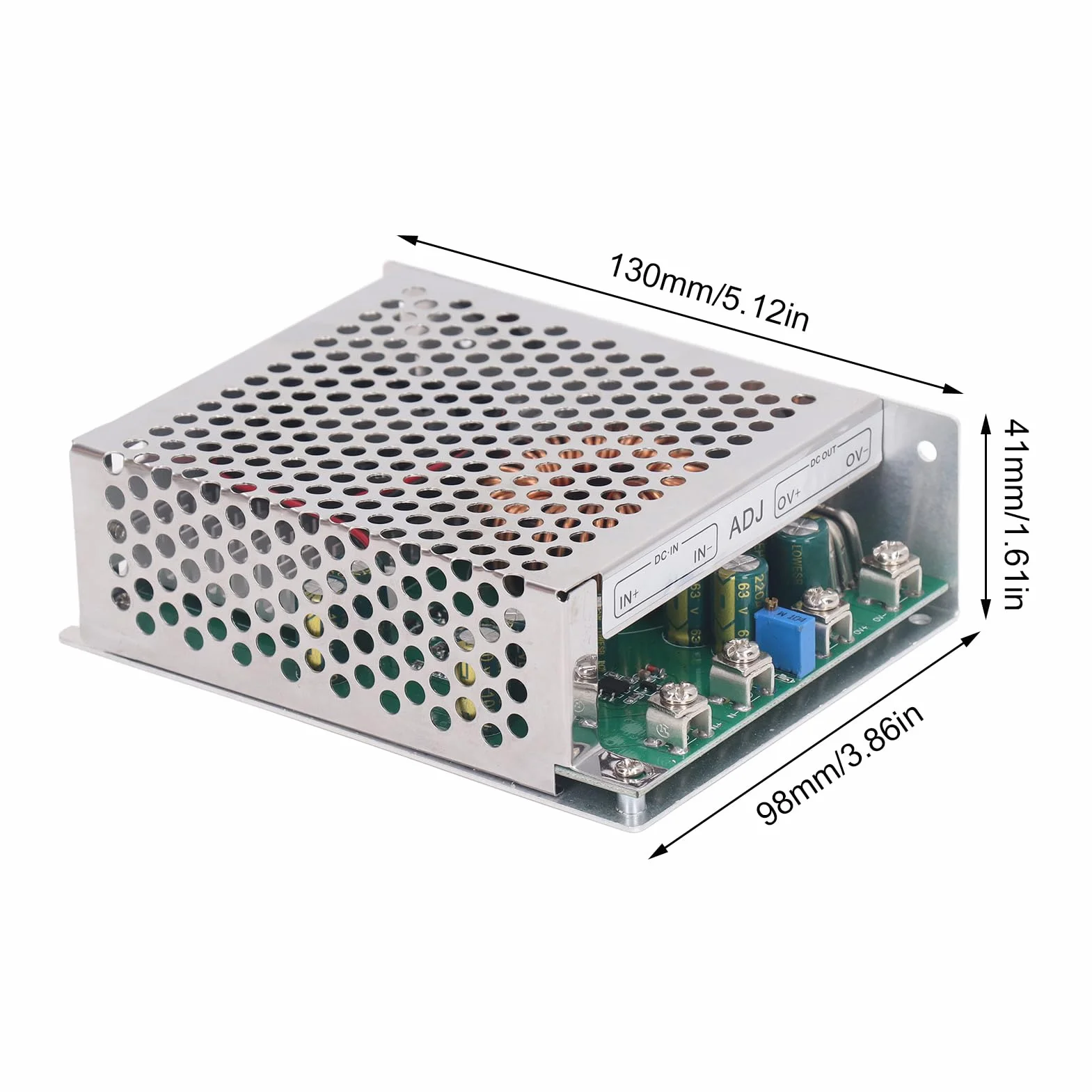 Moduł Obniżający Napięcie DC-DC 50A 1000W Wejście DC25-90V Regulowane Wyjście DC2,5-50V z Wentylatorem