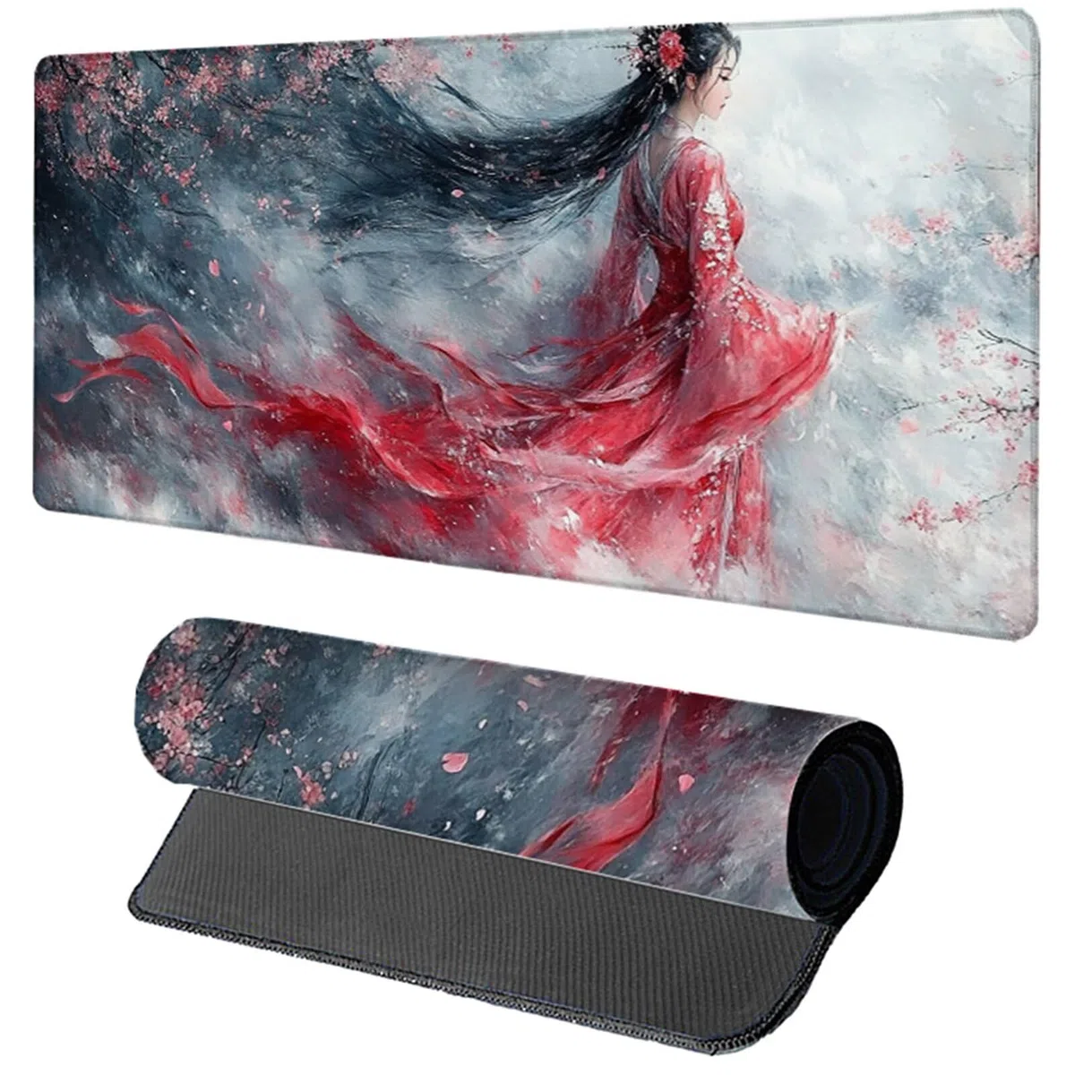 Podkładka pod mysz Biurko Czerwona Podkładka Pod Mysz XXL 1600x800x3mm, Podkładka Pod Myszkę Dla Kobiet, Poprawia Dokładność I Prędkość, Wodoodporna Podkładka Na Biurko Dla Graczy Akcesoria Do