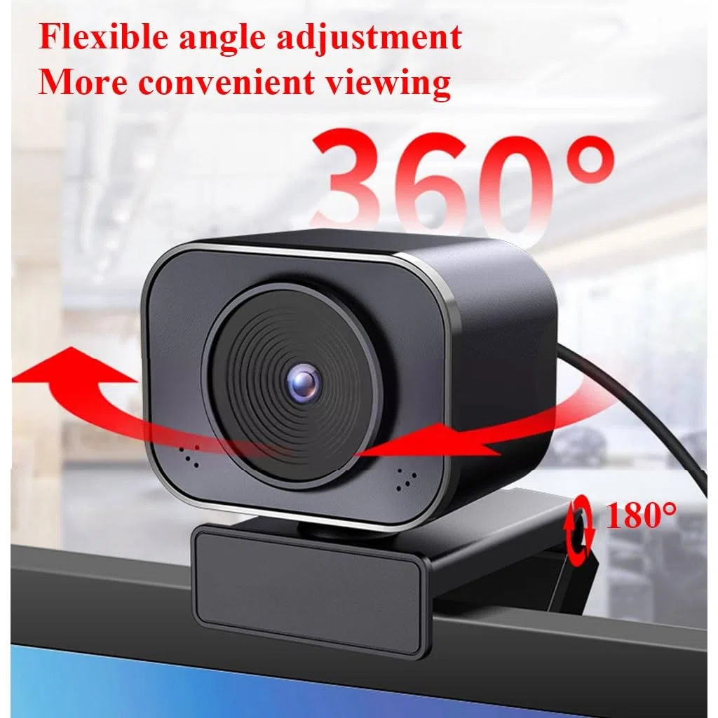 Kamera Internetowa 2K Do Laptopa Kamera Do Transmisji Strumieniowej W Rozdzielczości Ultra HD Z Autofokusem, Mikrofonem Redukującym Szumy Do Rozmów Wideo I Spotkań Na Komputerze(2K)