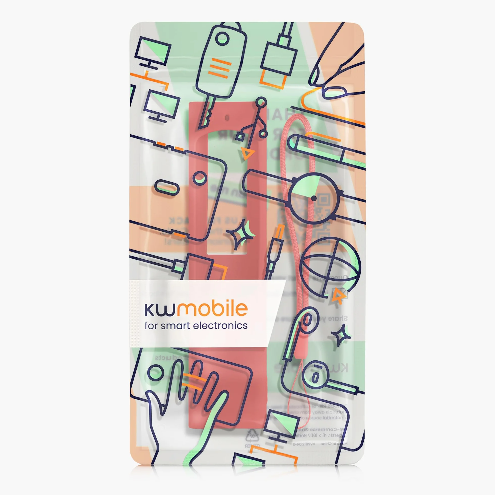 kwmobile Silikonowe etui z pilotem zdalnego sterowania kompatybilne z Samsung Smart TV TM2280e BN59-01385 / BN59-01386 / BN59-01391A Cover - antypoślizgowa obudowa ochronna z pilotem - czerwona