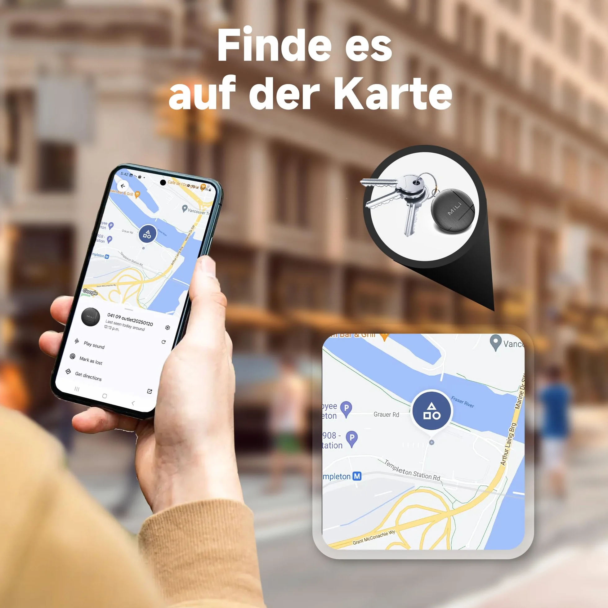 MiLi LiTag Smart Tracker Bluetooth 4 Pack lokalizator kluczy Android Google Centrum lokalizacji