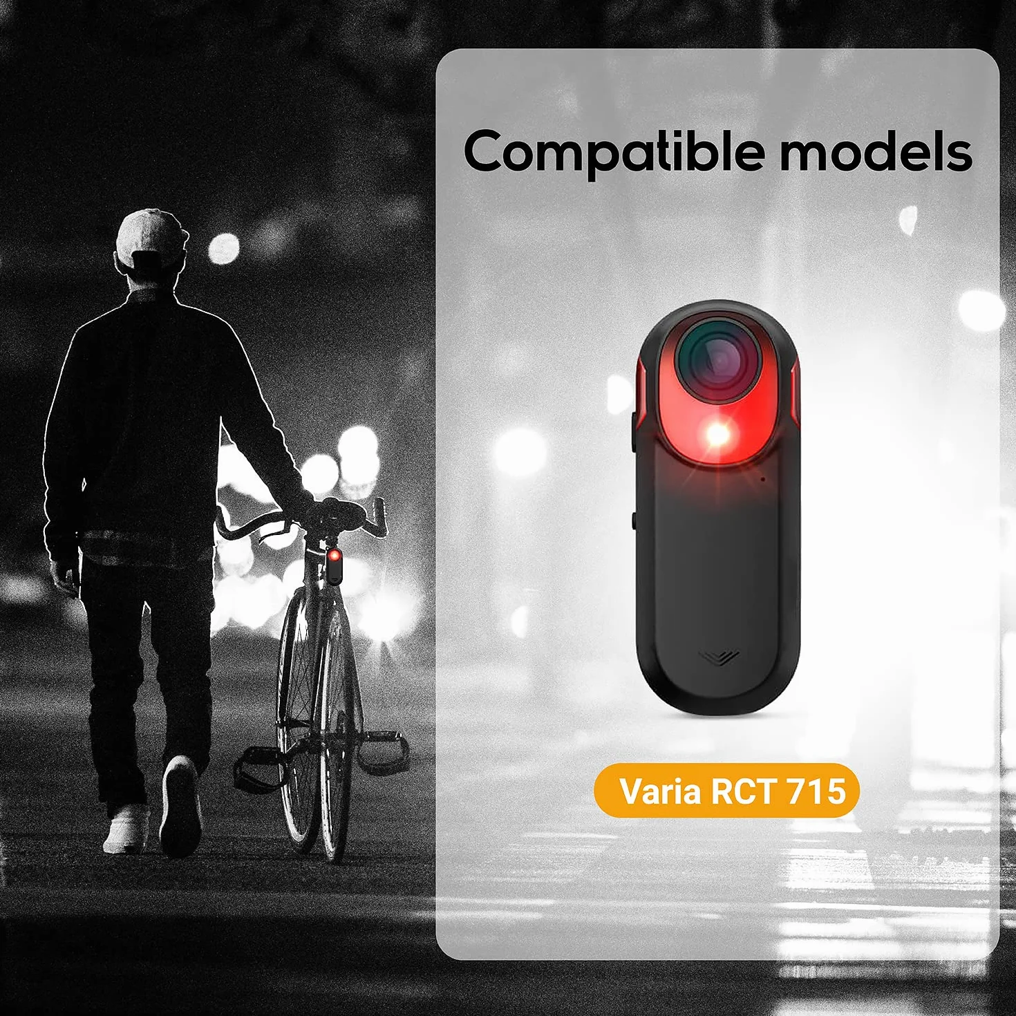 TUSITA Sztycy Uchwyt Kompatybilny z Garmin Varia RCT715 Radar Kamera Światło Tylne - Pasuje od 25.4mm do 35mm, D-kształtny, Aero Sztycy - Akcesoria Rowerowe