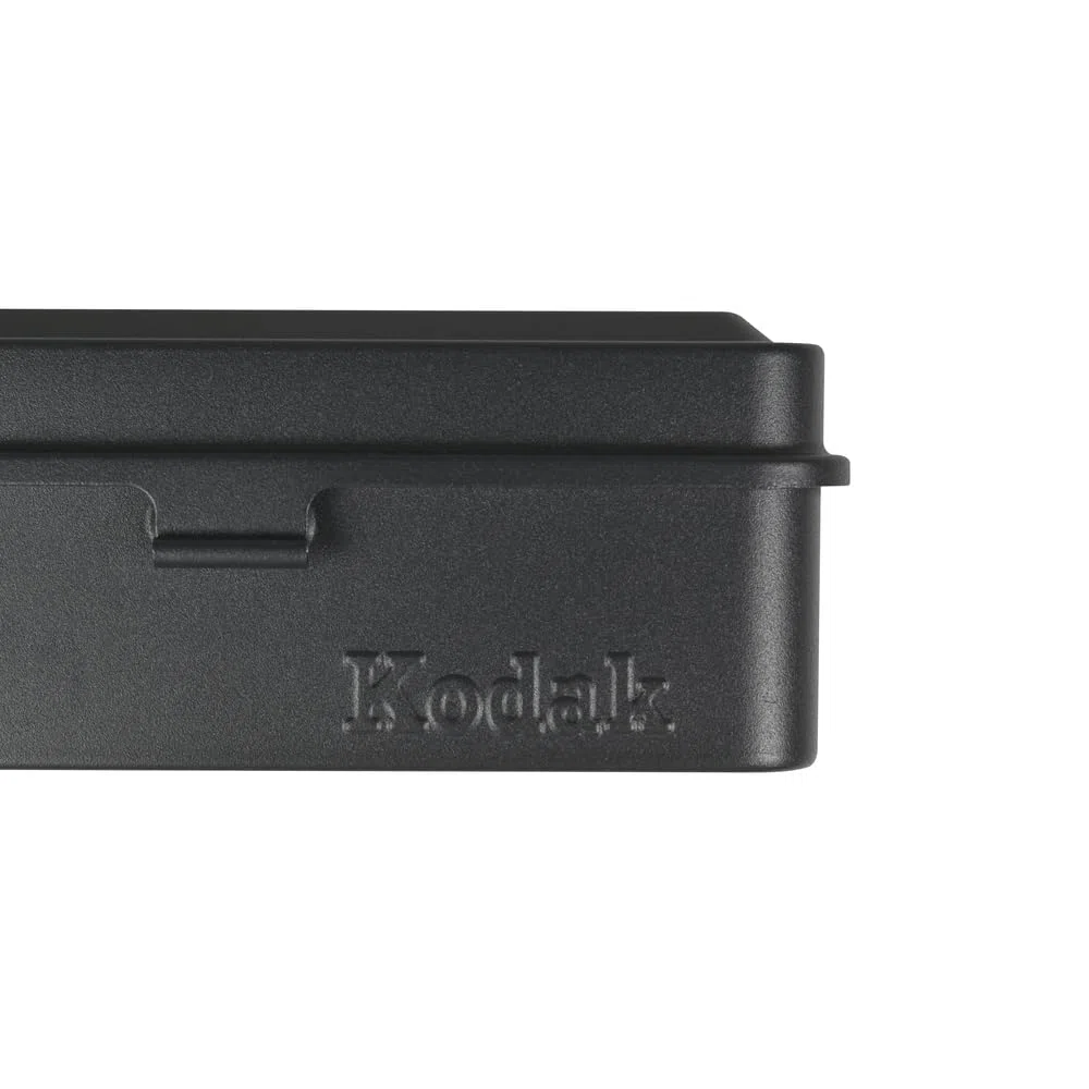 KODAK Film Case Etui foliowe 120/135 – na 8 rolek 120 folii / 10 rolek folii 35 mm - stalowa obudowa retro do sortowania i zabezpieczania folii (czarna) (folia nie jest dołączona)