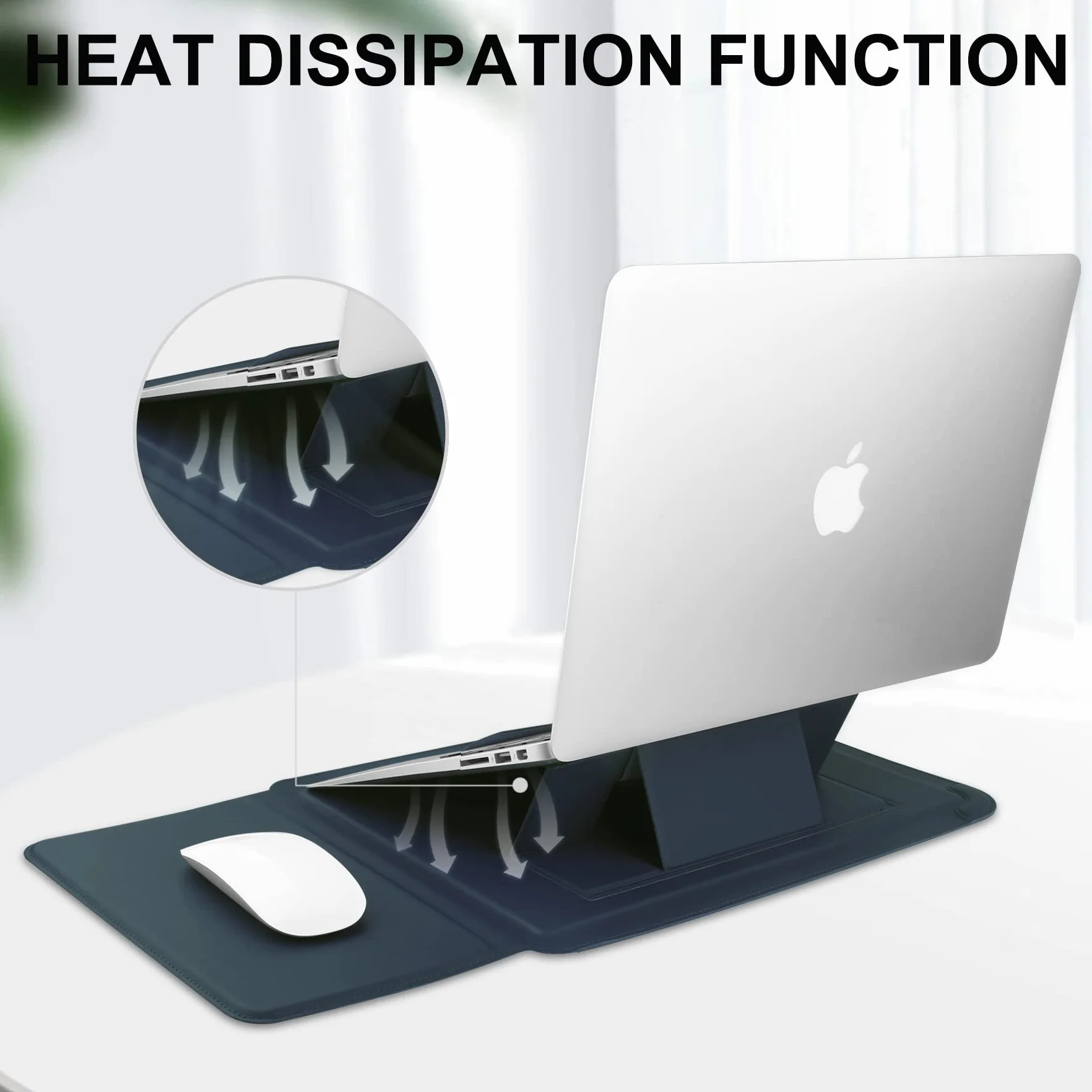 HoYiXi Pokrowiec na laptopa 33.0 cm, skórzany pokrowiec, kompatybilny z MacBook Air 13 M1 M2 2022–2018, MacBook Pro 13 M2 2022–2016, Surface Pro 8 2021, Surface Go 3 33–33.6 cm, Dell, Lenovo, HP,