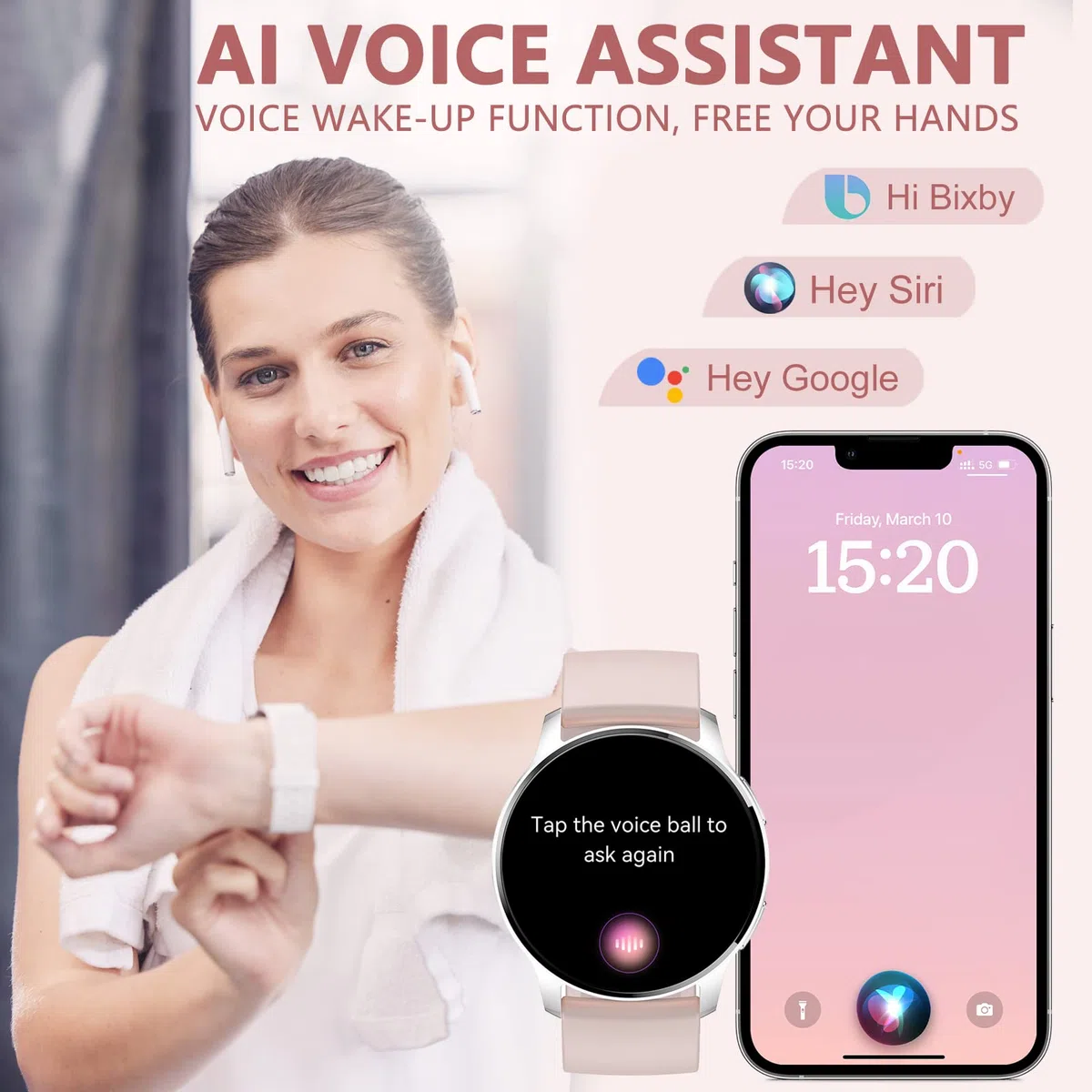 Smartwatch dla kobiet i mężczyzn Fitness I50