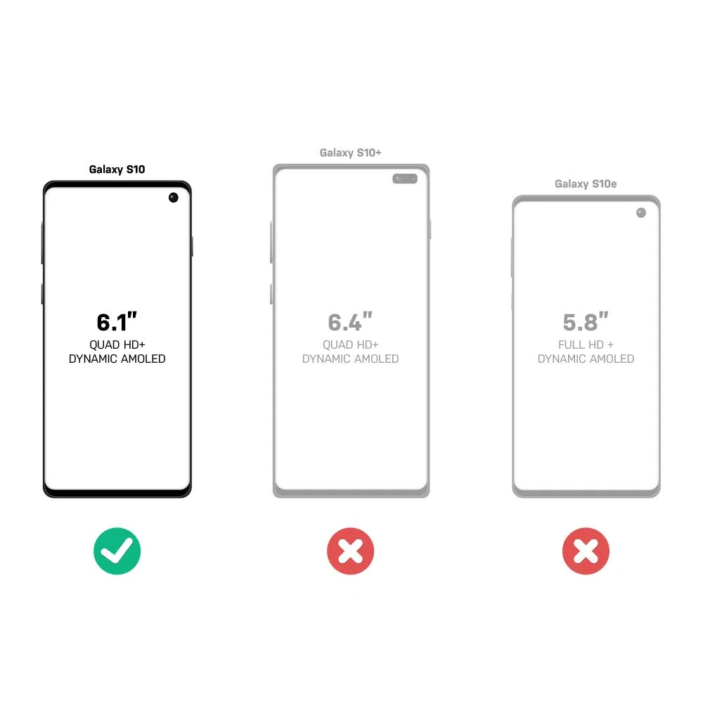 OtterBox Defender Etui do Galaxy S10, Odporne Na Wstrząsy i Upadki, 4 Razy Przetestowane Zgodnie ze Standardami Wojskowymi, Czarne