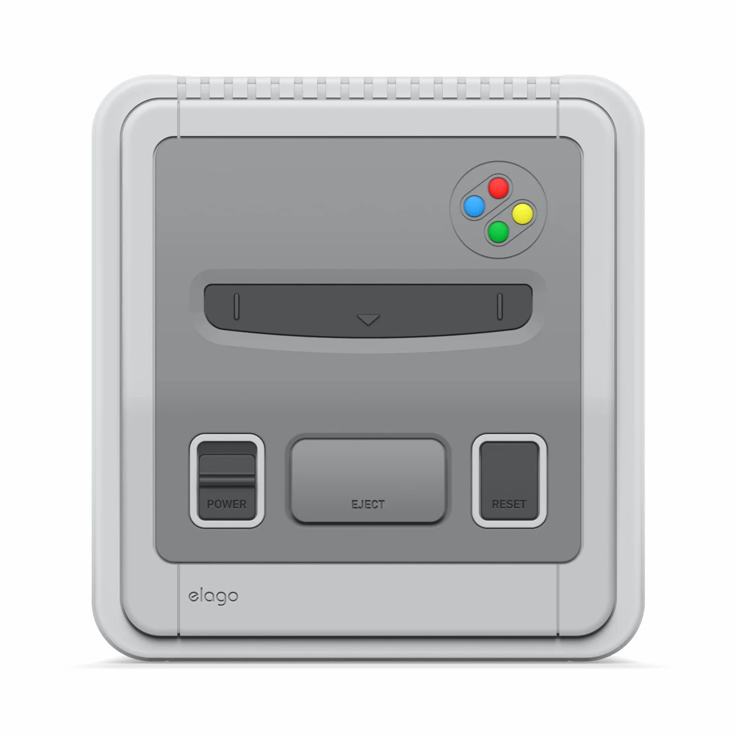 elago Etui T4 kompatybilne tylko z Apple TV 4K 3. generacji 2022 (HD) – z wycięciem na czujnik podczerwieni i wycięciem LED (nie pasuje do modeli z 2021 r.) (jasnoszare)