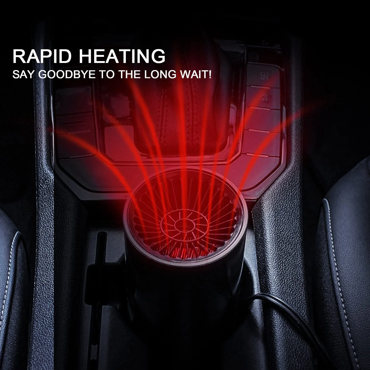 2 W 1 Nagrzewnica Samochodowa Termowentylator Odmrażacz Samochodowy Termowentylator Samochodowy 150 W Pojazd Kempingowy Chłodnica Samochodowa do Pojazdów 12 V Zaparowywanie lub