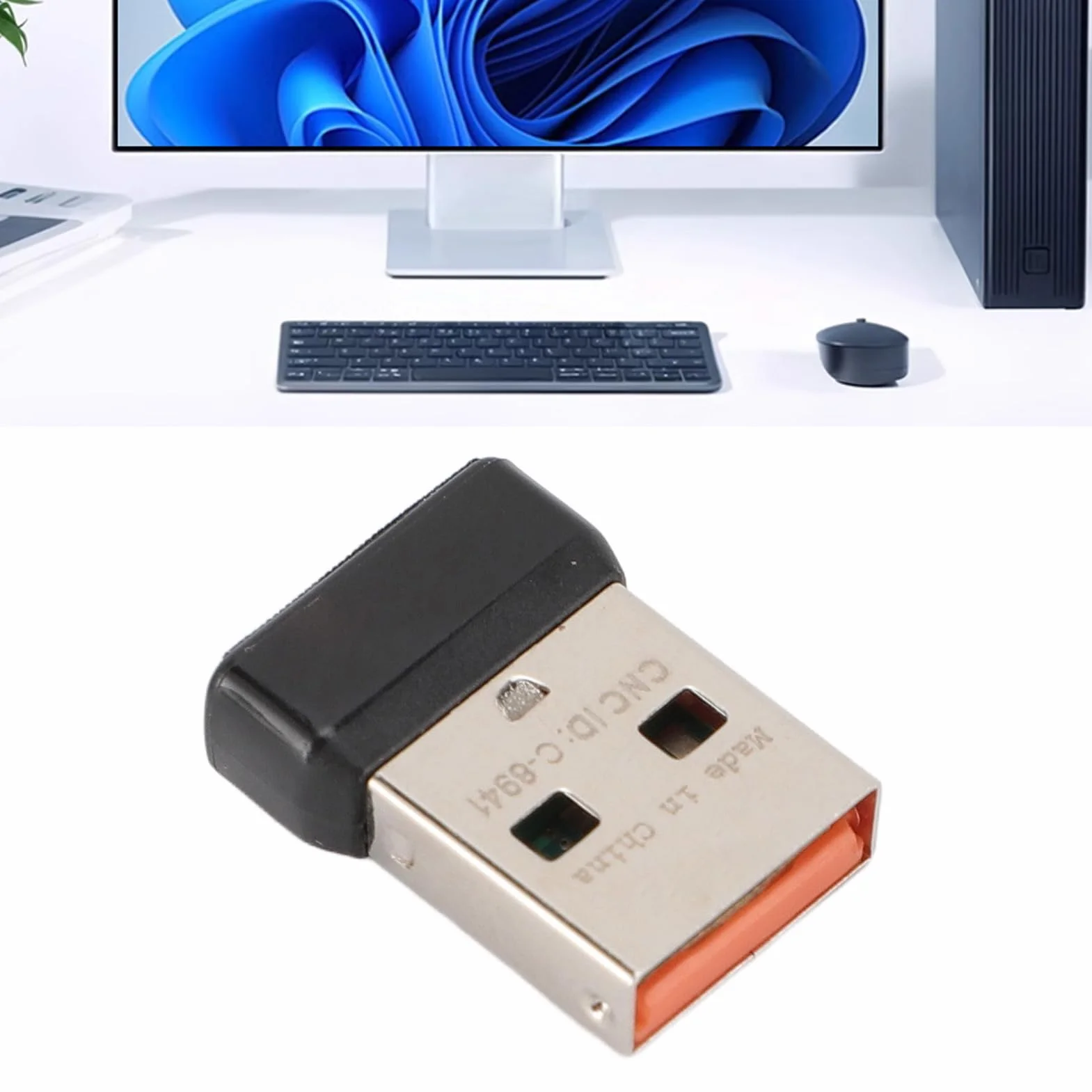 Odbiornik Unifying USB, Odbiornik Unifying C-U0007 do Myszy i Klawiatury, Odbiornik Bezprzewodowy 2,4G do Myszy Bezprzewodowej M505 M705 M905, Klawiatura K340 K350