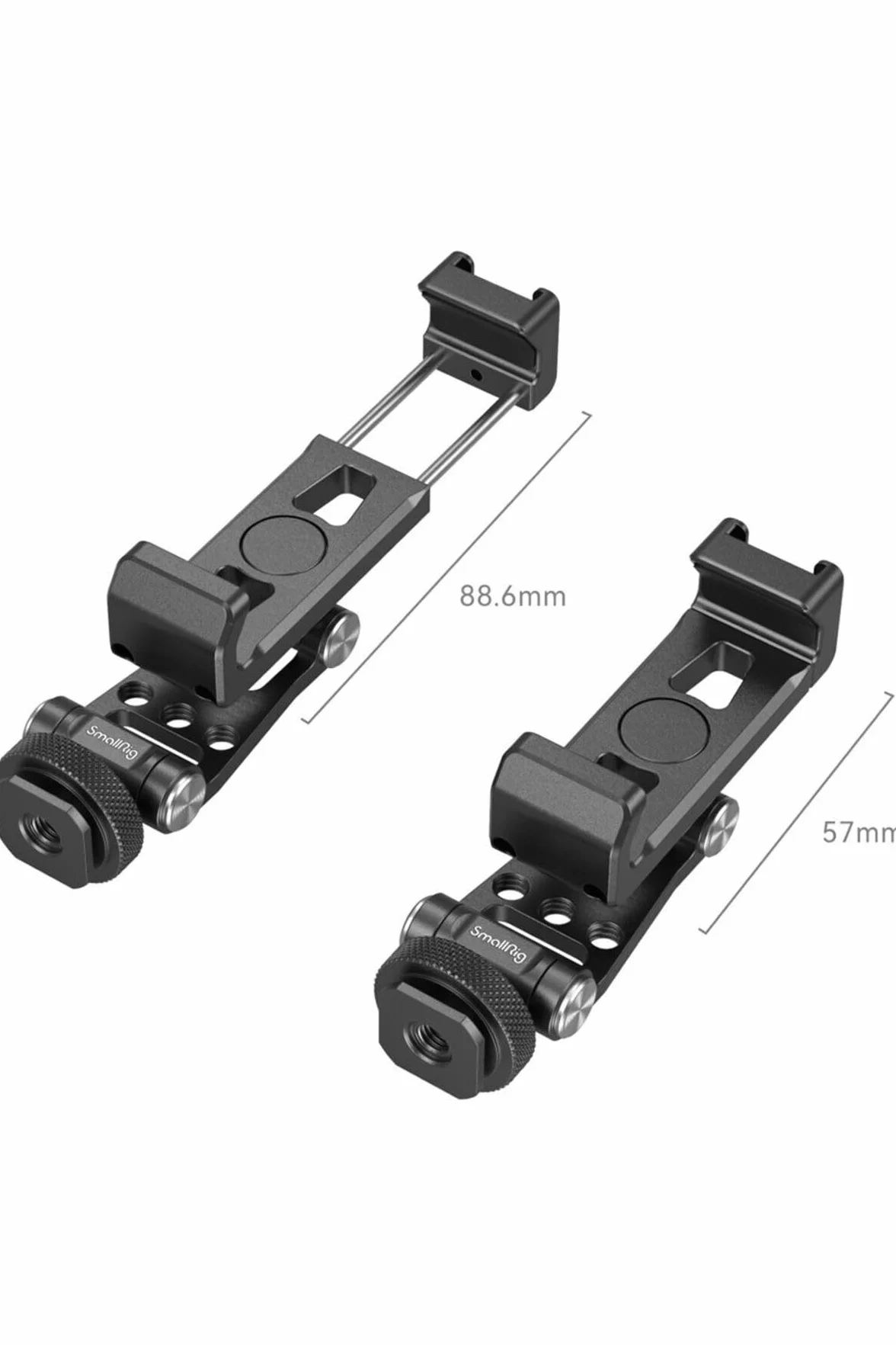 SMALLRIG Uniwersalny Statyw do Telefonu, Metalowy Uchwyt do Telefonu Komórkowego z Mocowaniem Zimnej Stopki dla DJI Stabilizatorów, Adapter do Mocowania Telefonu z Bezpłatną Regulacją dla iPhone -4301