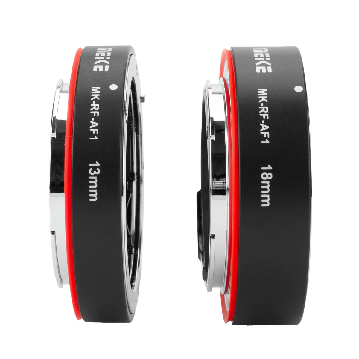 Meike MK-RF-AF1 13 mm + 18 mm metalowy AF pełna ramka makro przedłużający rurkę adapter zestaw pierścieni do aparatów Canon EOS-R serii Canon RF Mount Cameras EOS-R EOS-RP