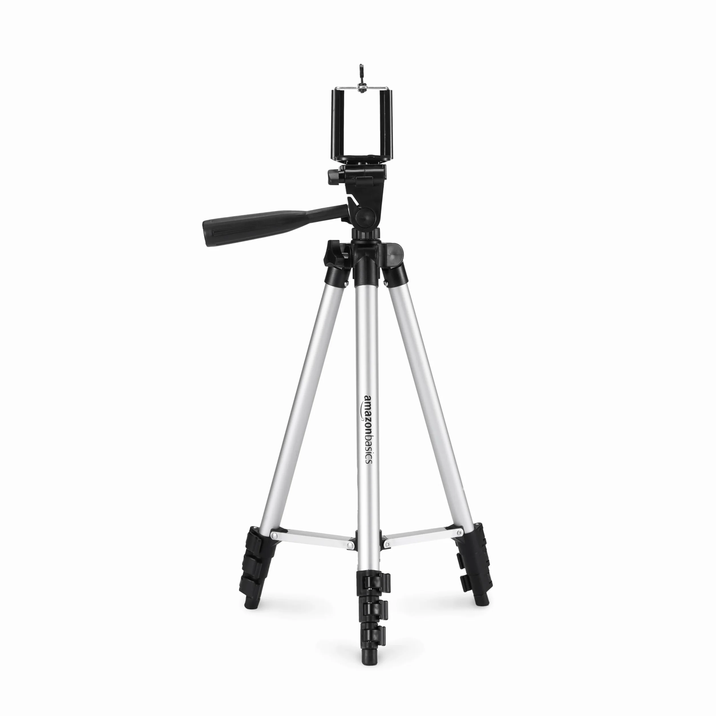 Amazon Basics uniwersalny statyw do smartfona, aluminiowy, 127 cm, czarny