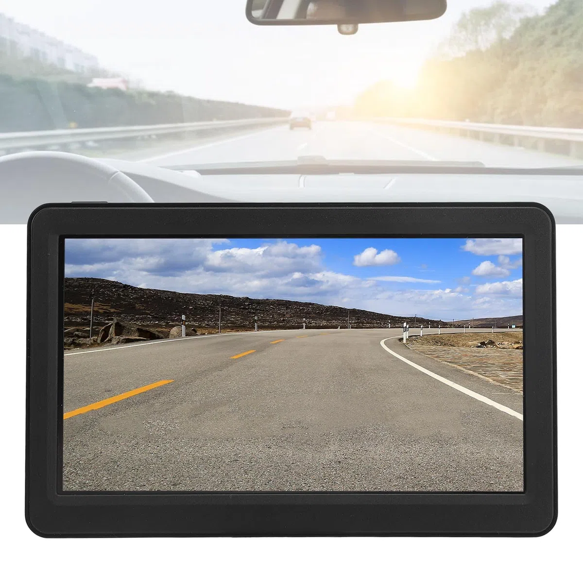 7-calowy nawigator GPS z funkcją CarPlay, AirPlay, dla samochodów, wysokiej jakości ekran IPS dotykowy, aktualizacje ruchu w czasie rzeczywistym, podwójny tryb Wi-Fi, obsługa kart pamięci do 256G, AVI