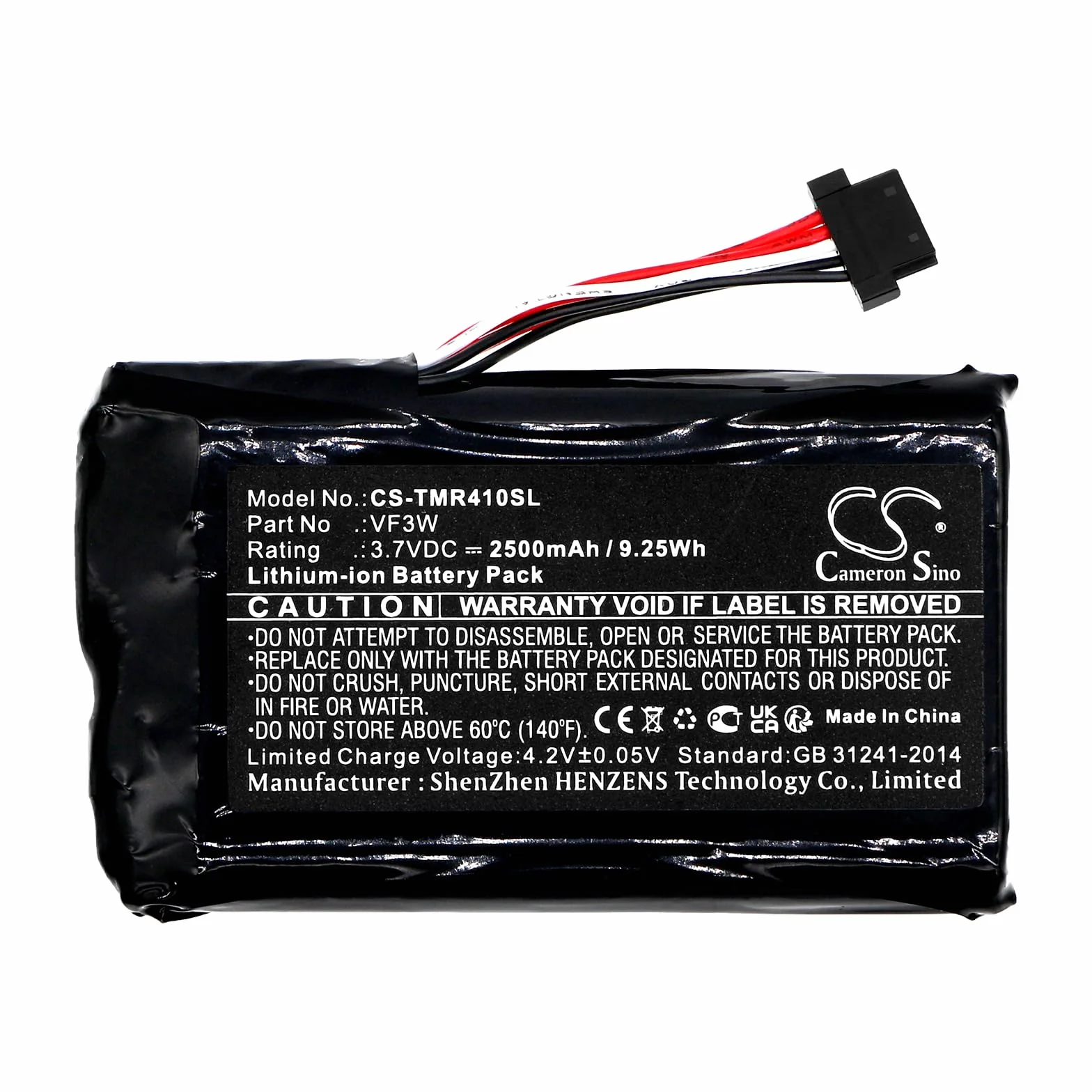 Cameron Sino zamiennik akumulatora do Tomtom 4GE40, Great Rides Edition, Rider 400, Rider 410, Rider 550 PN:Tomtom LHA11133000, LHA11138000, VF3W 2500mAh / 9.25Wh