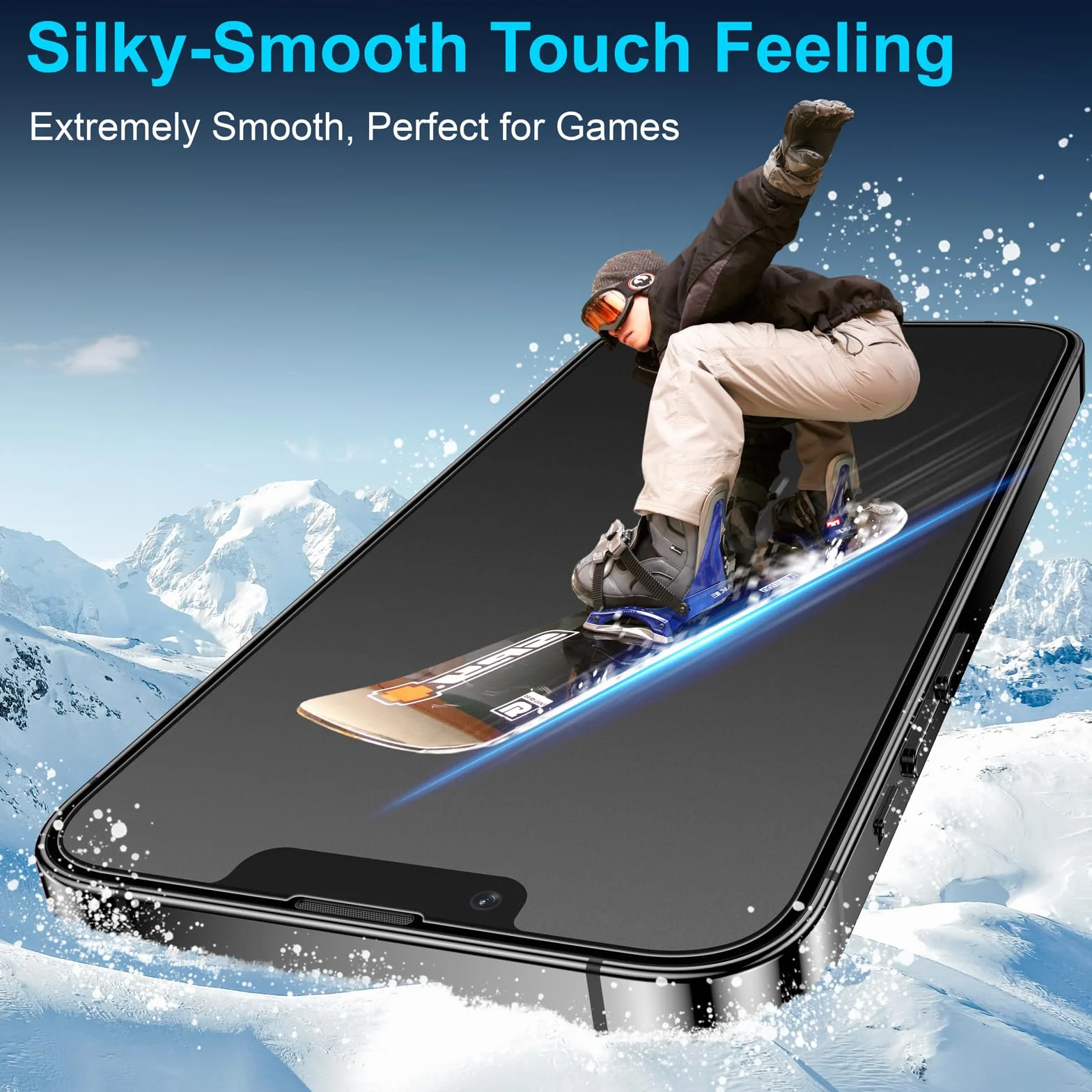 Mothca Mata ze szkła pancernego do iPhone 16e/13/13 Pro/14, 9H matowa folia ochronna Screen Protector, 6,1 cala