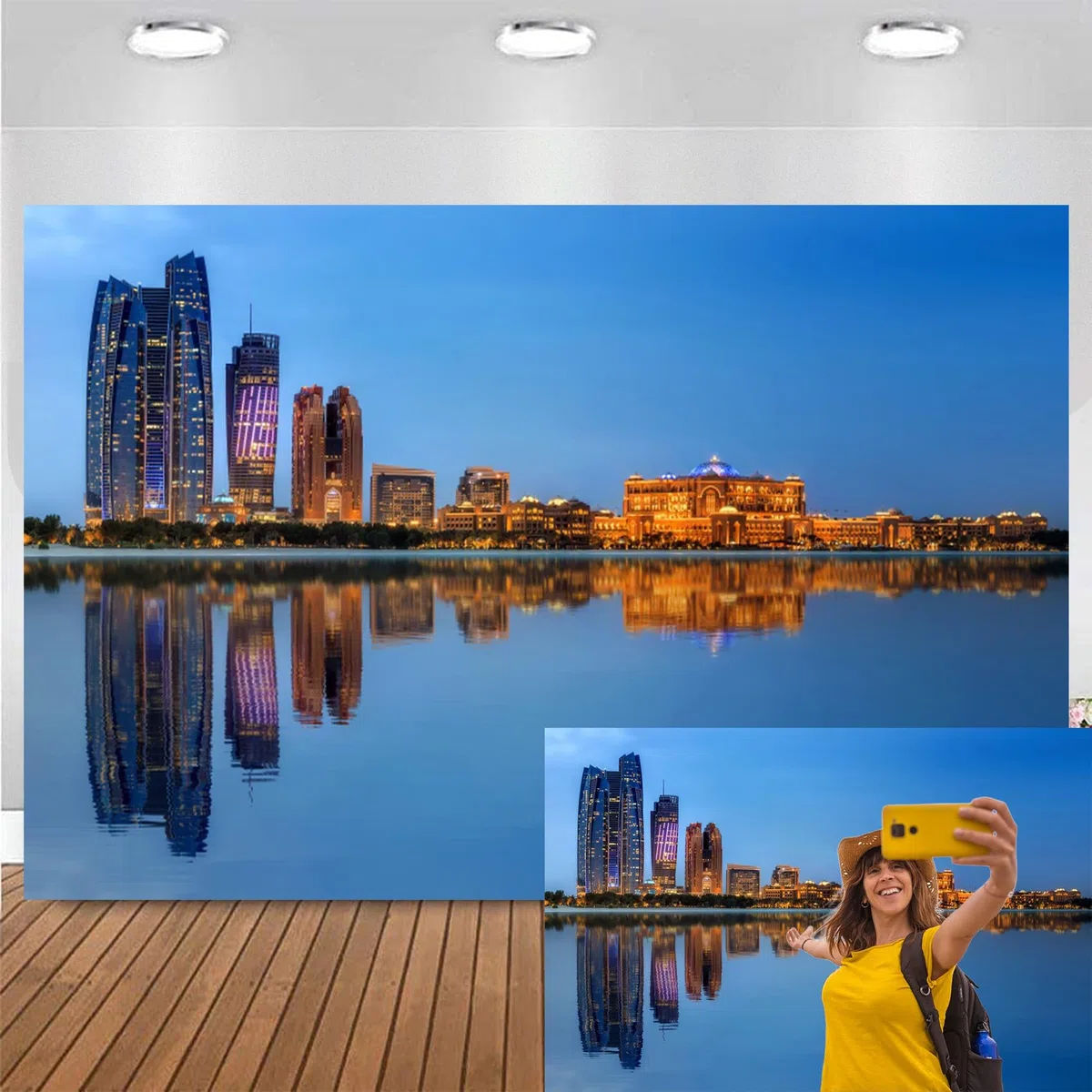 Krajobraz miasta tło 3,7 x 3 m winyl nowoczesny budynek miejski nocny widok miasto panorama krajobraz fotografia tło rzeka miasto neon nocny widok tło portret sesja zdjęciowa studio