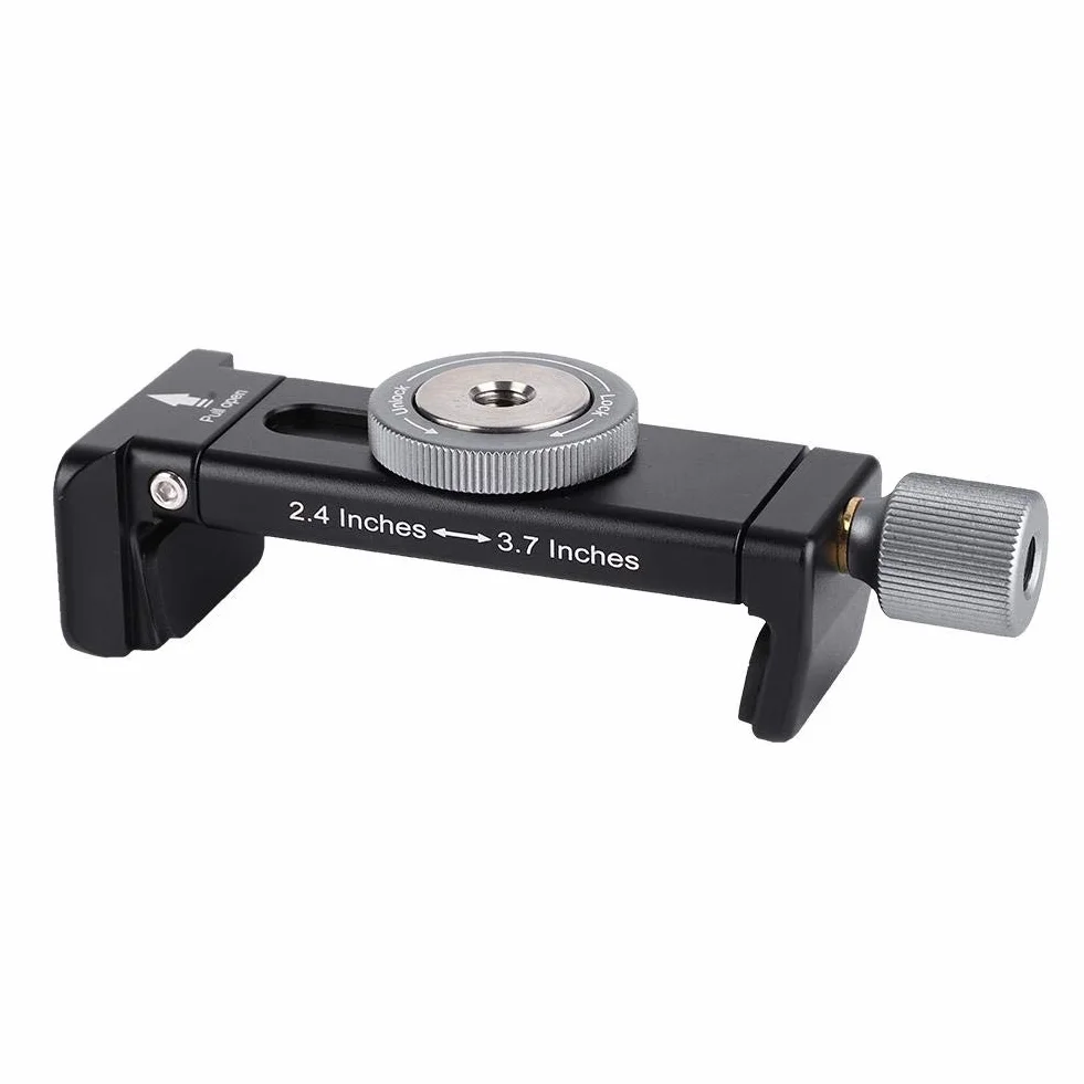 Adapter statywu do smartfona, uniwersalny stop aluminium, adapter do telefonów komórkowych z gniazdem jaskółczy ogon, adapter do uchwytu na telefon komórkowy