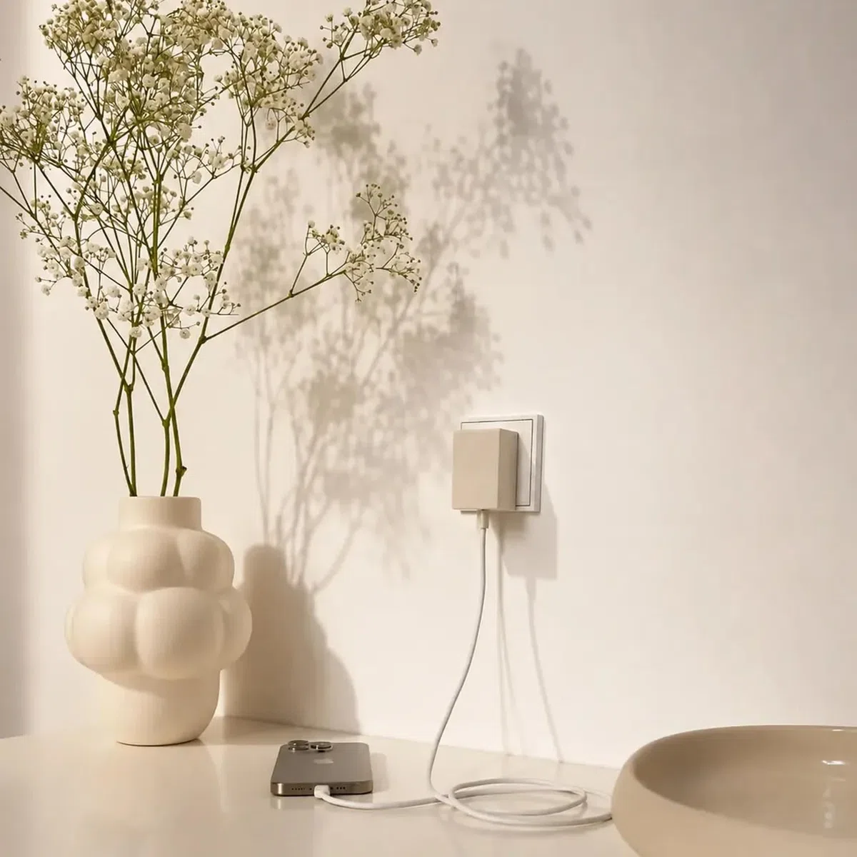 Reduct Edge.65 USB-C ładowarka wielokrotna (2 x USB-C, USB-A), 65 W szybka ładowarka do telefonu komórkowego i tabletu, zasilacz wielokrotnego ładowania USB do Apple, Samsung, LG, Google, Huawei, One