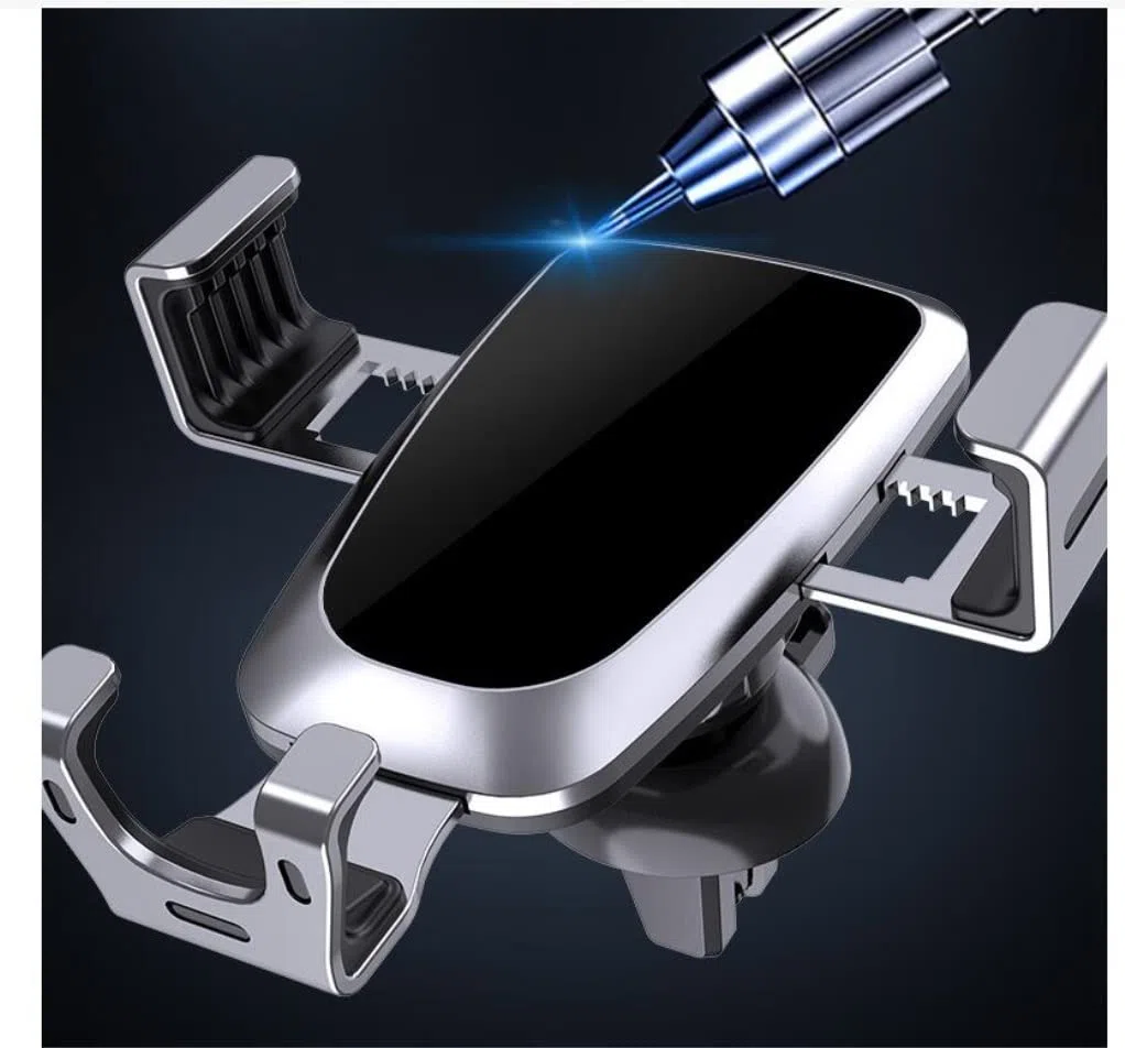 Samochodowy Uchwyt na Telefon Uchwyt samochodowy do telefonu Air Vent Clip Mount Mobile Stand Smartphone GPS Support Uchwyt na Telefon do Samochodu (Blue : Black)