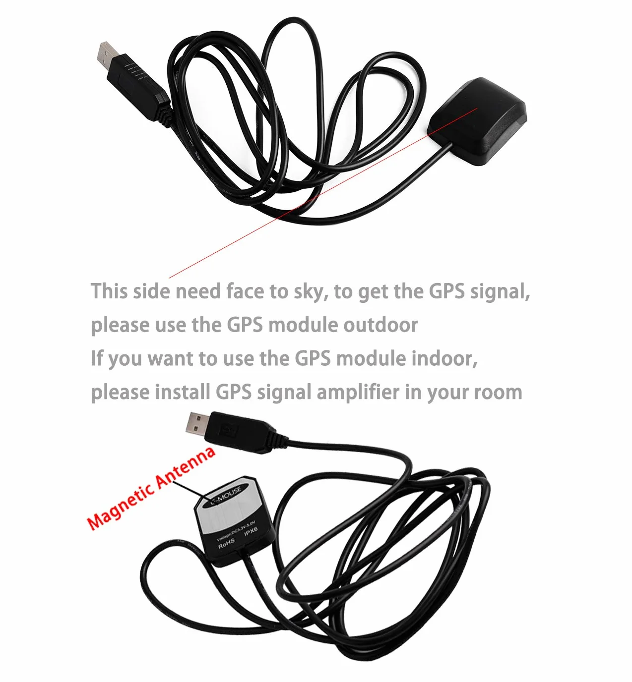 VK-162 G-Mouse USB moduł nawigacji GPS zewnętrzna antena GPS zdalny montaż USB odbiornik GPS do Raspberry Pi obsługa Google Earth Window Linux