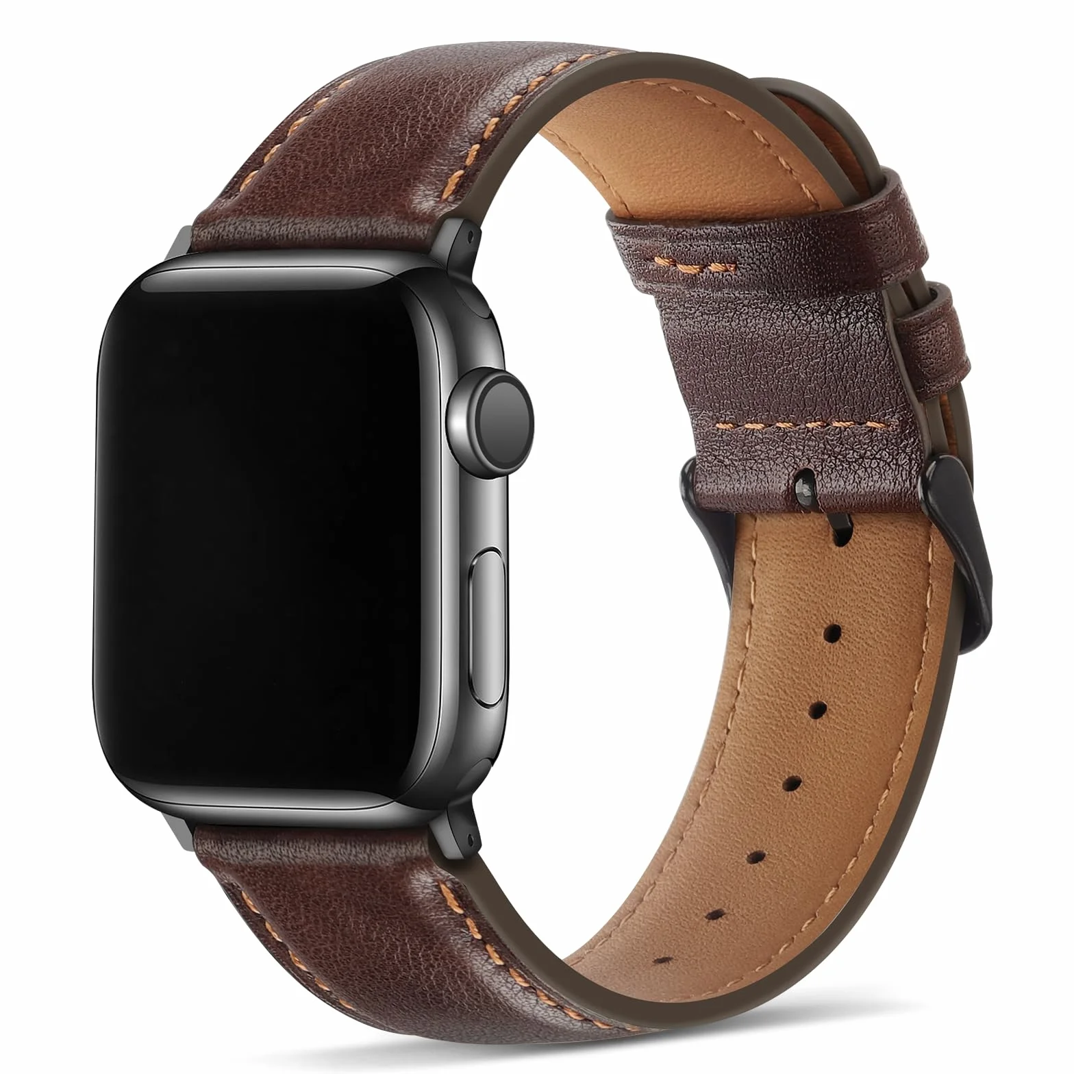 Tasikar Bransoleta kompatybilna z Apple Watch 49 mm 46 mm 45 mm 44 mm 42 mm 41mm 40mm 38mm - Prawdziwa skóra - Wymienny pasek kompatybilny z Apple Watch Ultra Series 10 9 8 7 SE 6 5 4 3 2 1