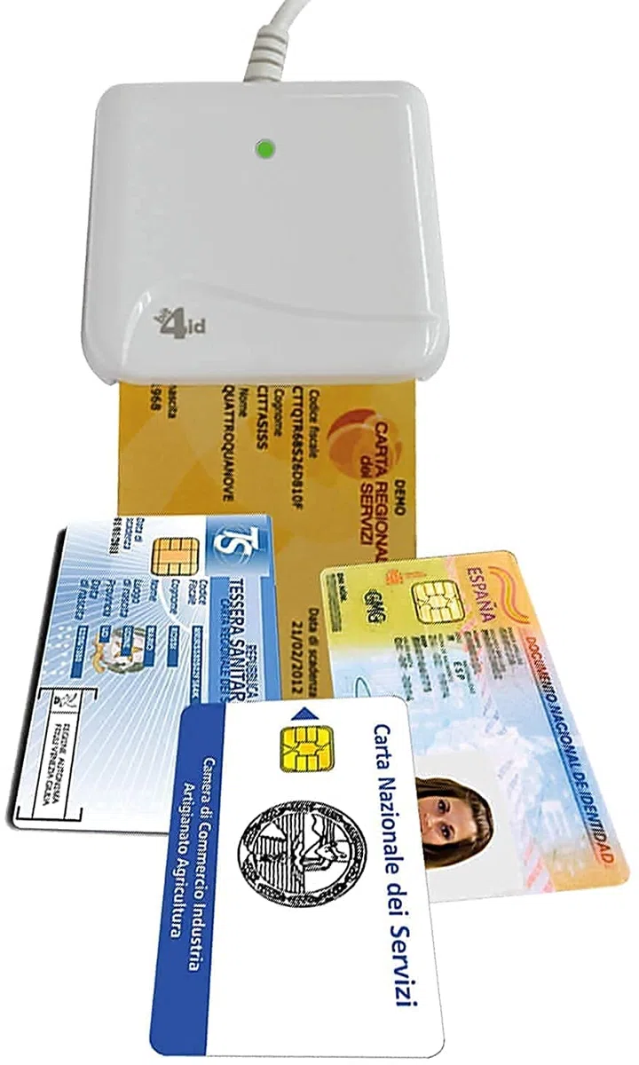 Bit4id, czytnik kart chipowych, MiniLector Evo, USB 2.0 do CRS - podpis cyfrowy i inne karty
