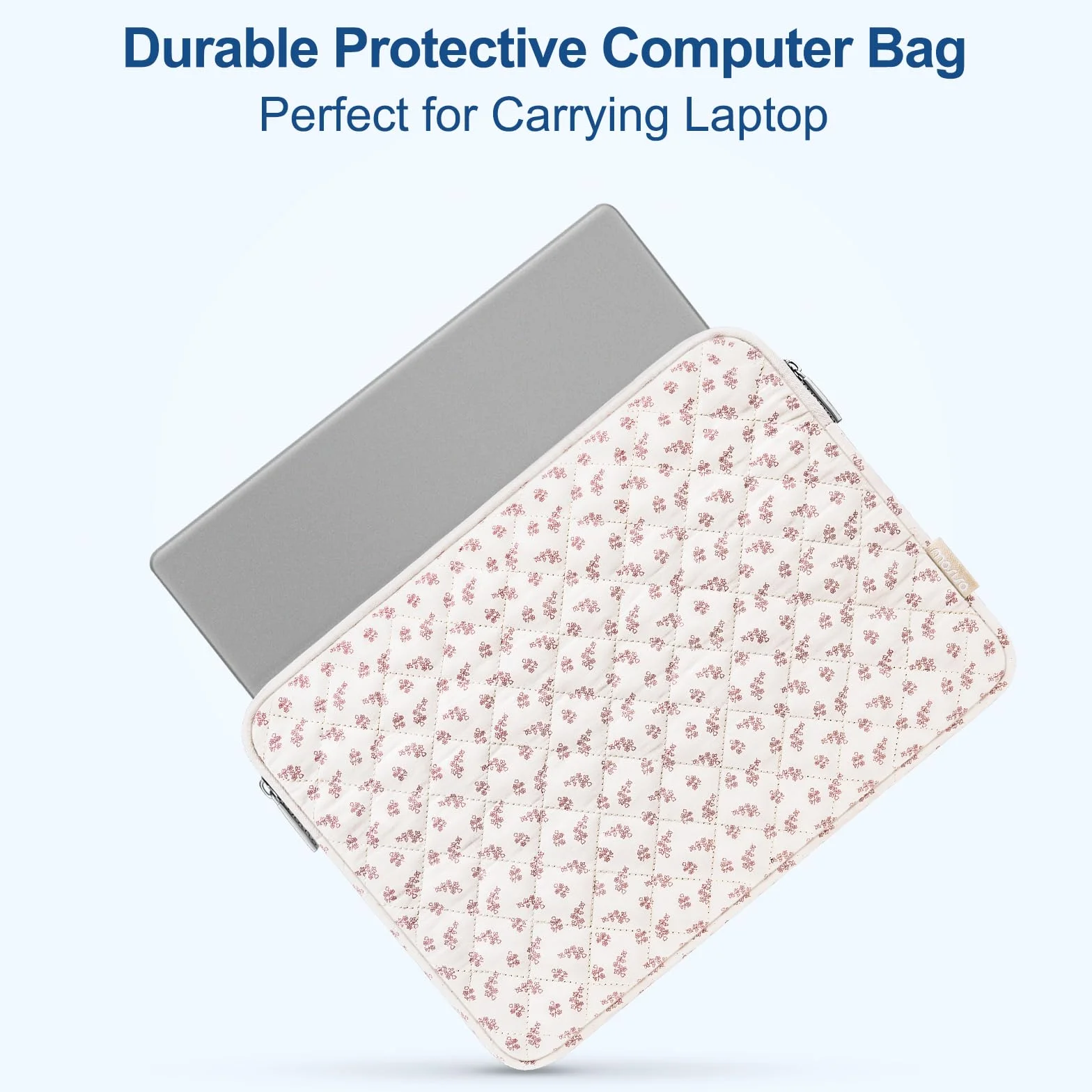 MOSISO Puffy torba na laptopa o przekątnej ekranu 13-14", Puffy, etui na laptopa kompatybilne z MacBook Air 13 13,6 / Pro 13/Pro 14, HP Dell ASUS Lenovo, kwadratowa, pikowana torba i małe etui