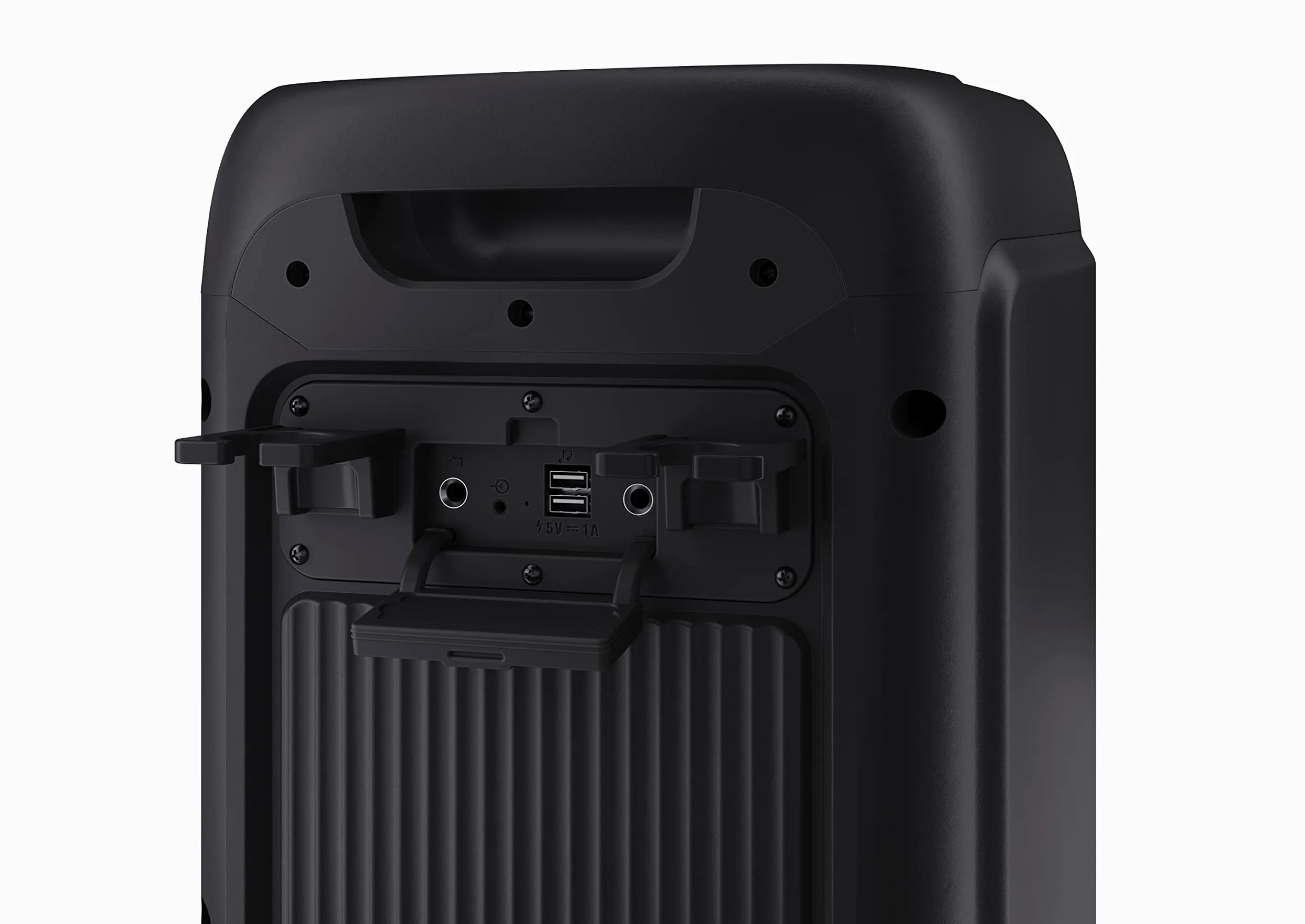 Sharp PS-949 głośnik imprezowy, 12 godzin odtwarzania z wbudowaną baterią, migającą diodą LED, bezprzewodowe przesyłanie muzyki Bluetooth i super bas.