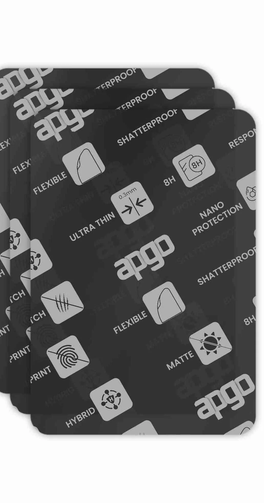 3x apgo MATTE Hybrydowe MATOWE szkło ochronne do Amazon Kindle Paperwhite Signature Edition, elastyczne szkło nano, doskonała alternatywa dla szkła hartowanego, odporne na zarysowania, pełny klej