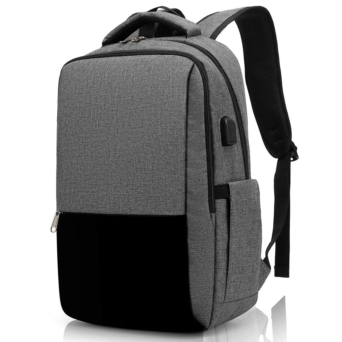 Besttravel Plecak na laptopa, plecak biznesowy z portem ładowania, wodoodporny plecak na laptopa, plecak antykradzieżowy dla mężczyzn i kobiet, pasuje do torby szkolnej na laptopa o przekątnej 15,6