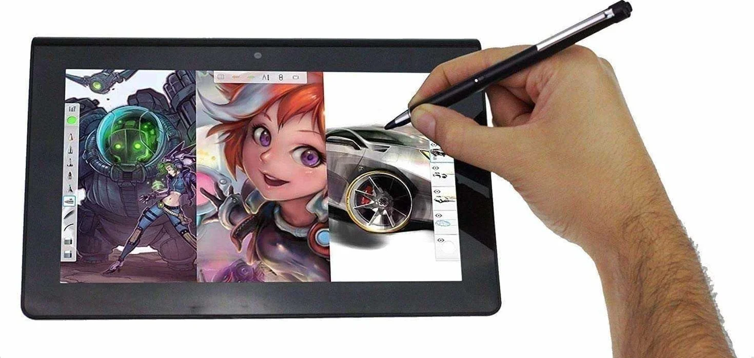 Czarny ?adowany precyzyjny cyfrowy rysik - kompatybilny z laptopem do gier Dell Alienware X14 14"