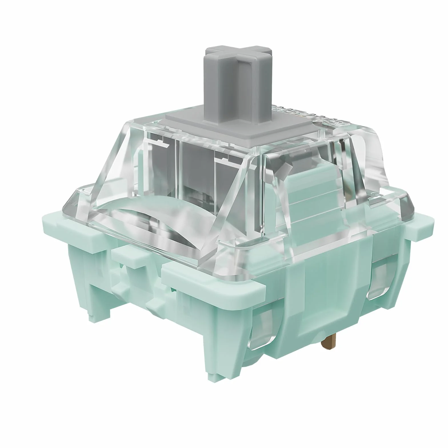 Gateron Jade 3.0 Srebrne przełączniki, 3-pinowe 45gf liniowe/wsmarowywane/podwójne sprężyny dla klawiatury mechanicznej (srebrne, 36 szt.)