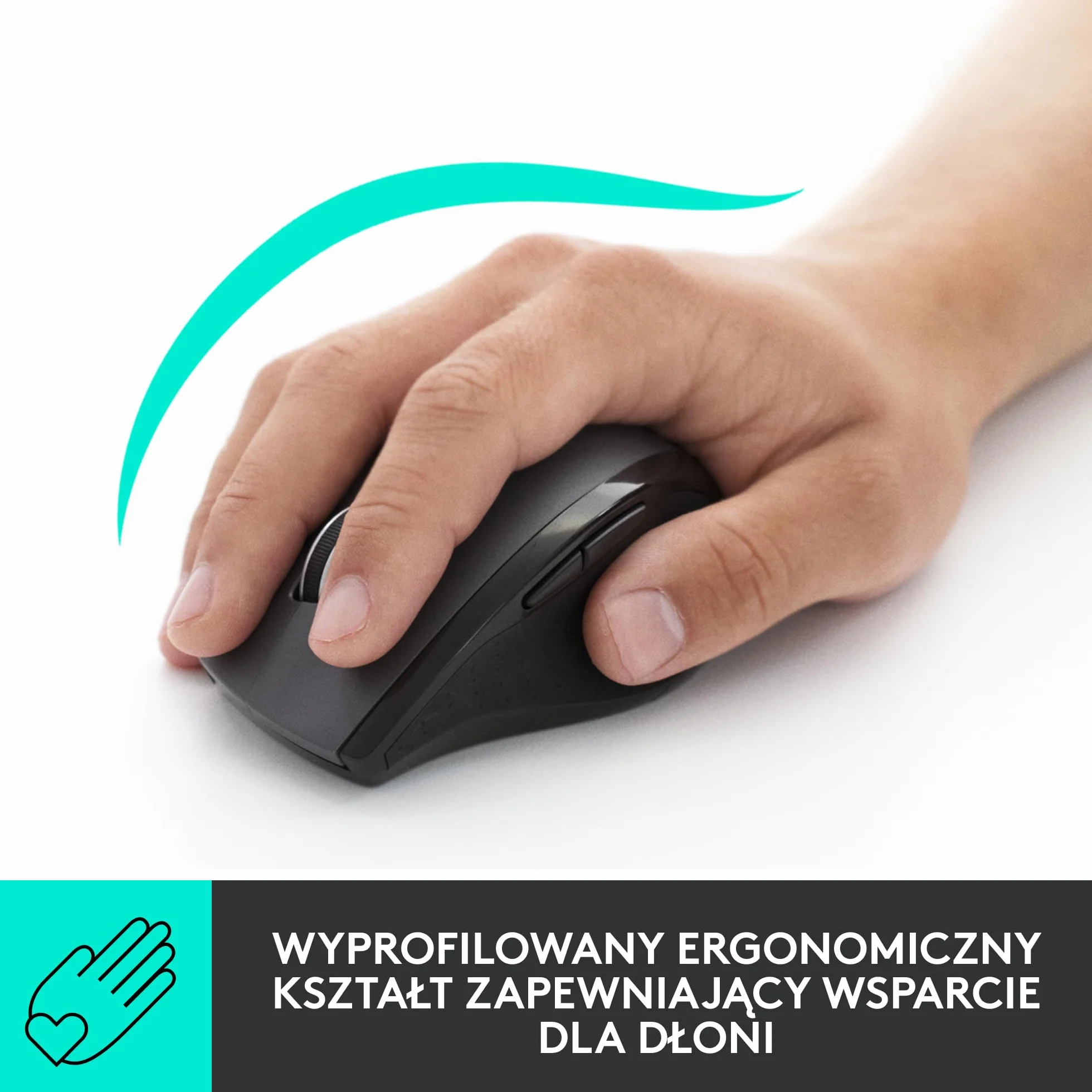 Logitech M705 Marathon Mysz bezprzewodowa 2,4 GHz 1000 DPI 5 przycisków Grafitowy