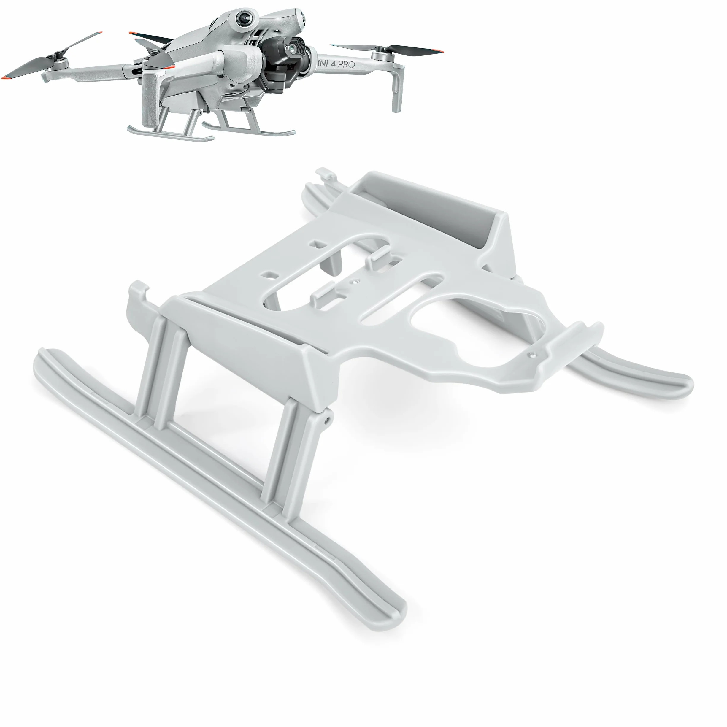 Noga podwozia kompatybilna z DJI Mini 4 Pro przedłużony składany dron narzędzia do lądowania Mini 4 Pro Drony szary