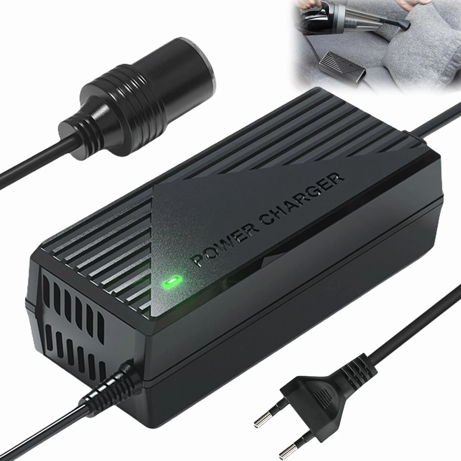 Przetwornica napięcia 230 V na 12 V 15 A 180 W adapter do gniazda zapalniczki samochodowy