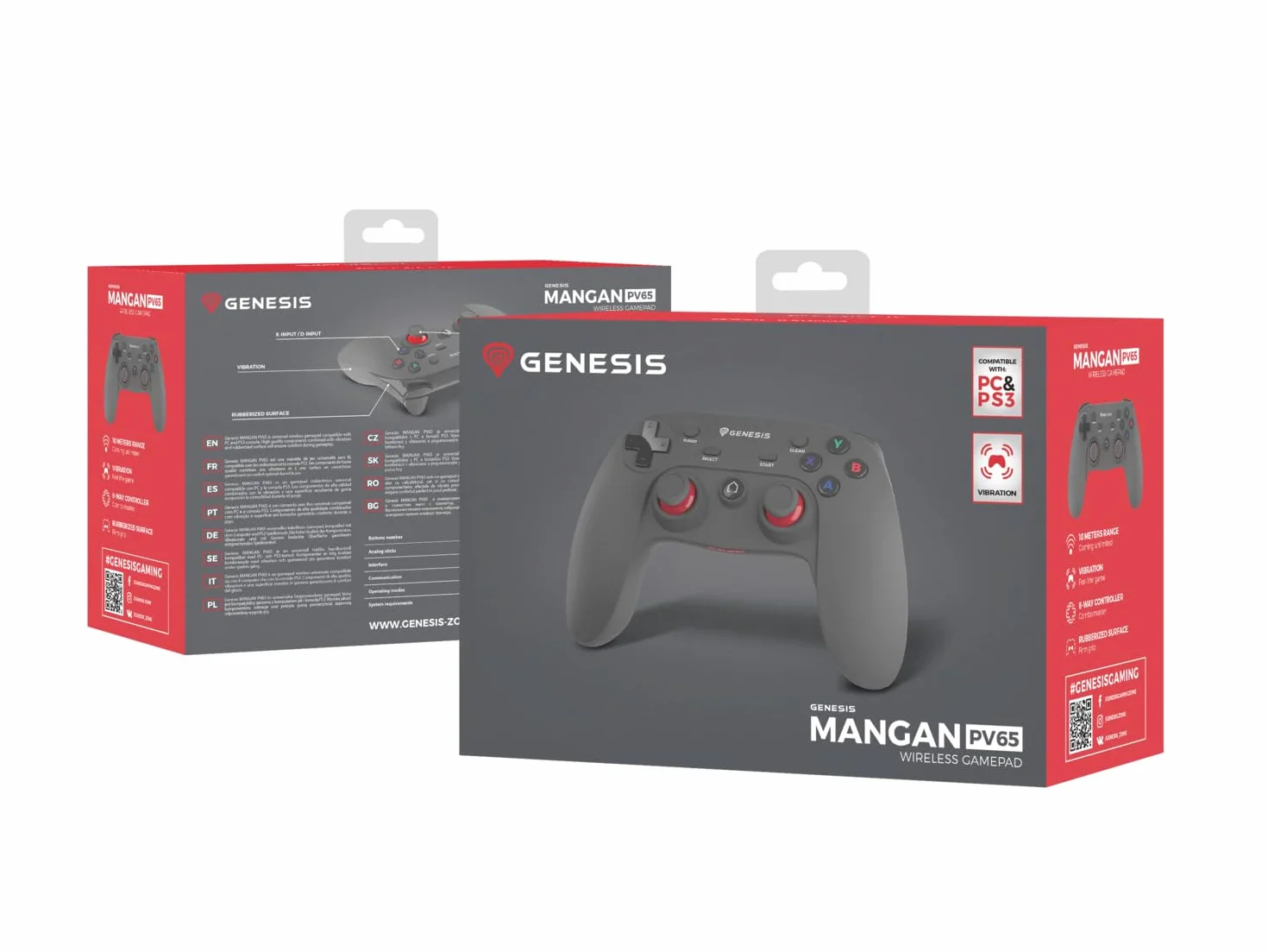Genesis Gamepad MANGAN PV65 bezprzewodowy czarny