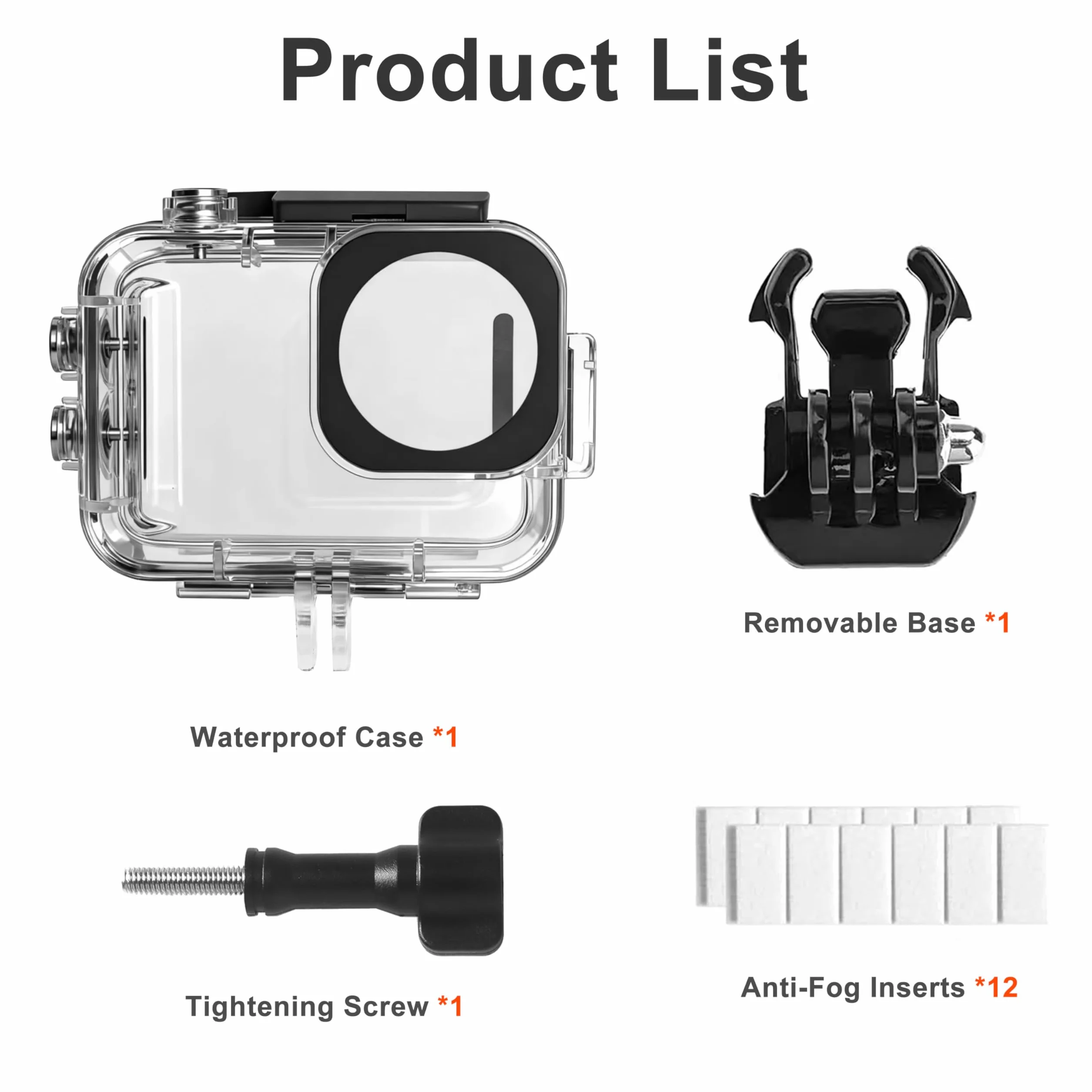 FitStill Wodoszczelna obudowa do Insta 360 go Ultra, 50 m / 164 ft, obudowa ochronna przed nurkowaniem, można zainstalować kamerę Go Ultra i jej moduł rozszerzający, ochrona przed kurzem, akcesoria Go
