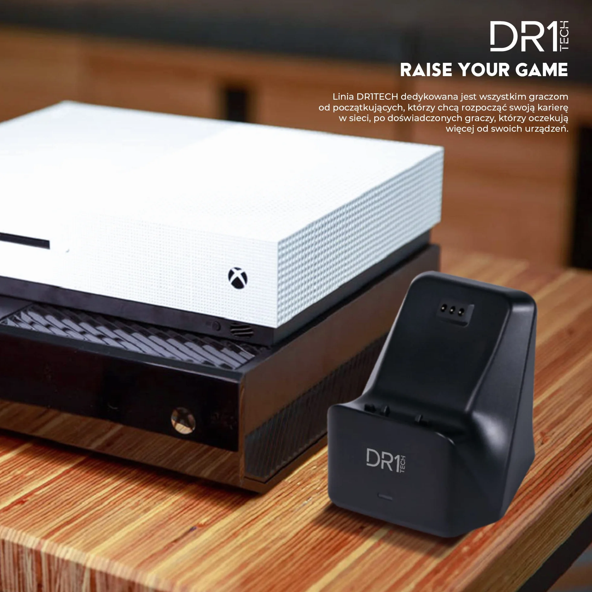 DR1TECH PowerSetX Podstawa Szybkiego Ładowania Bateria Do Kontrolera XBOX One X/S Seris 1200 Mah