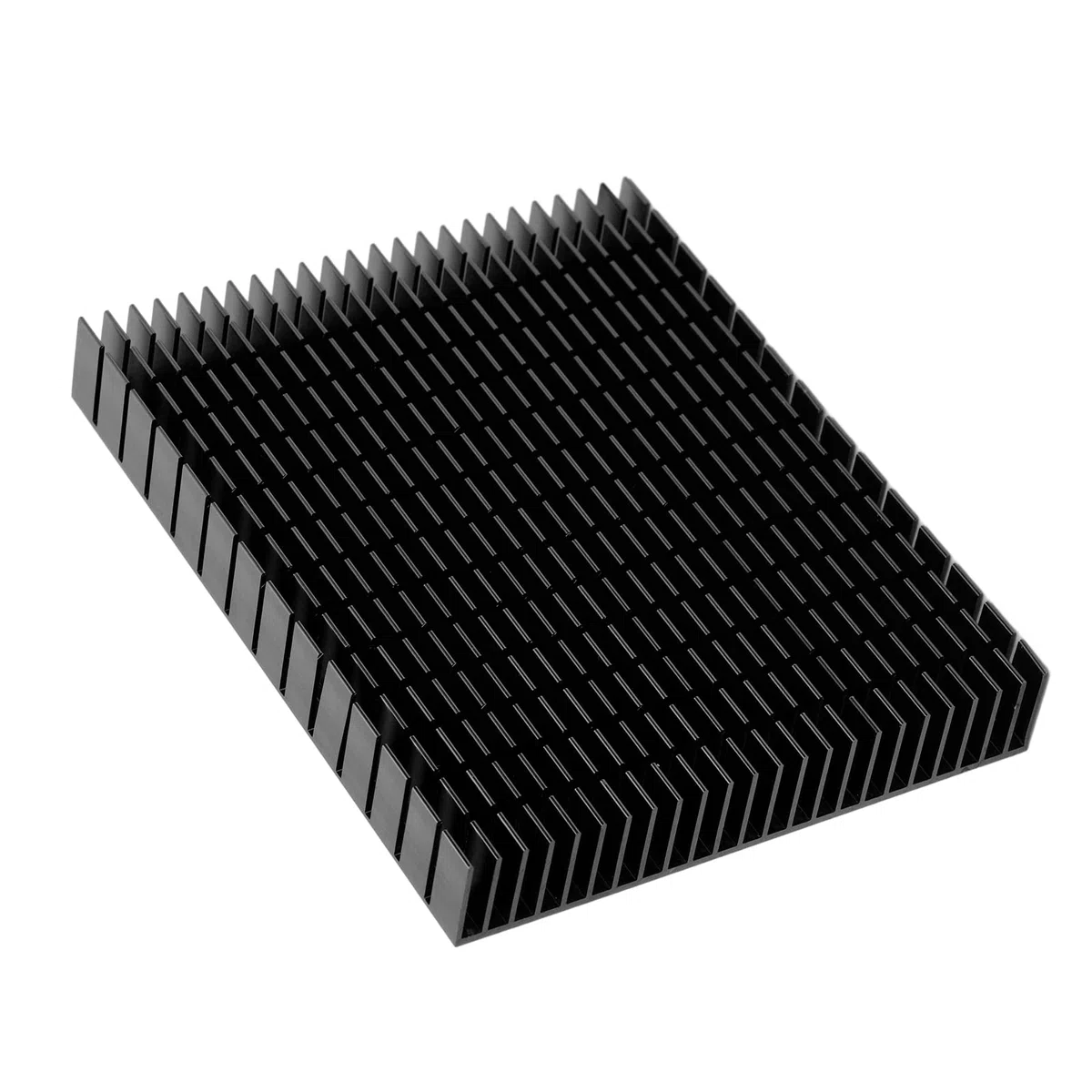 Aluminiowy radiator, chłodnica do wzmacniaczy CPU - płytki drukowane, 150 x 1220 x 20 mm, wyższy transfer ciepła, wysokiej wydajności chłodnicy (BLACK)