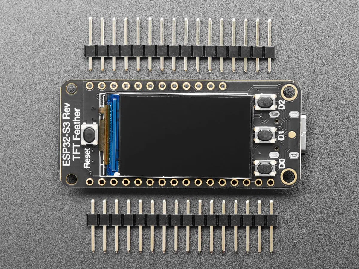 Adafruit ESP32-S3 Reverse TFT Feather, 4 MB Flash, 2 MB PSRAM, STEMMA QT, 5691