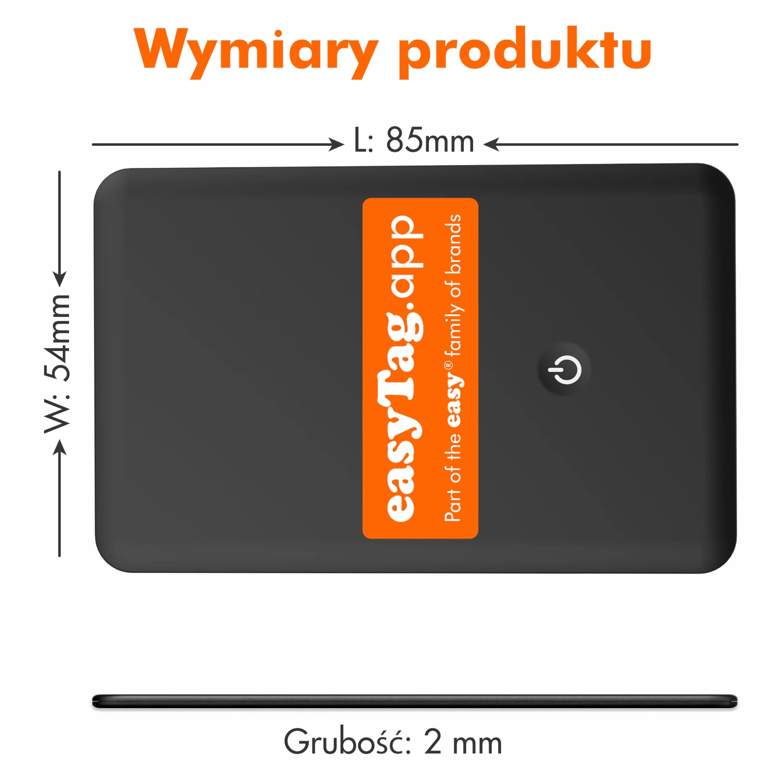 easyTag Tracker Card Smart Tag do śledzenia portfeli Samsung SmartThings